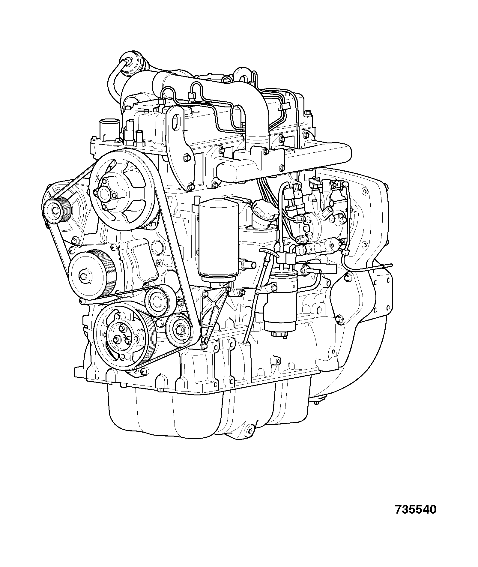 Двигатель 320/50023 JCB