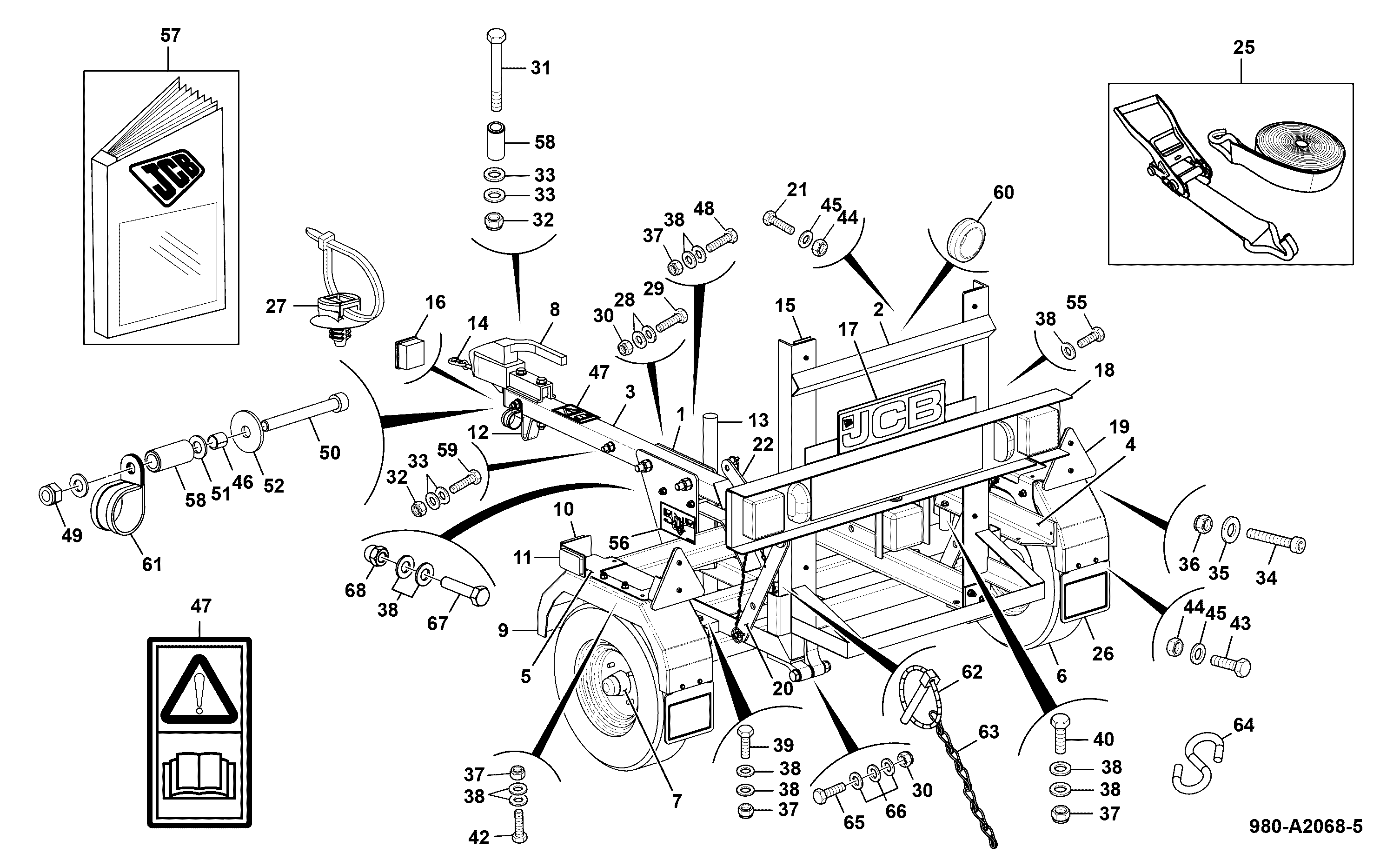 Крюк 335/C3820 JCB