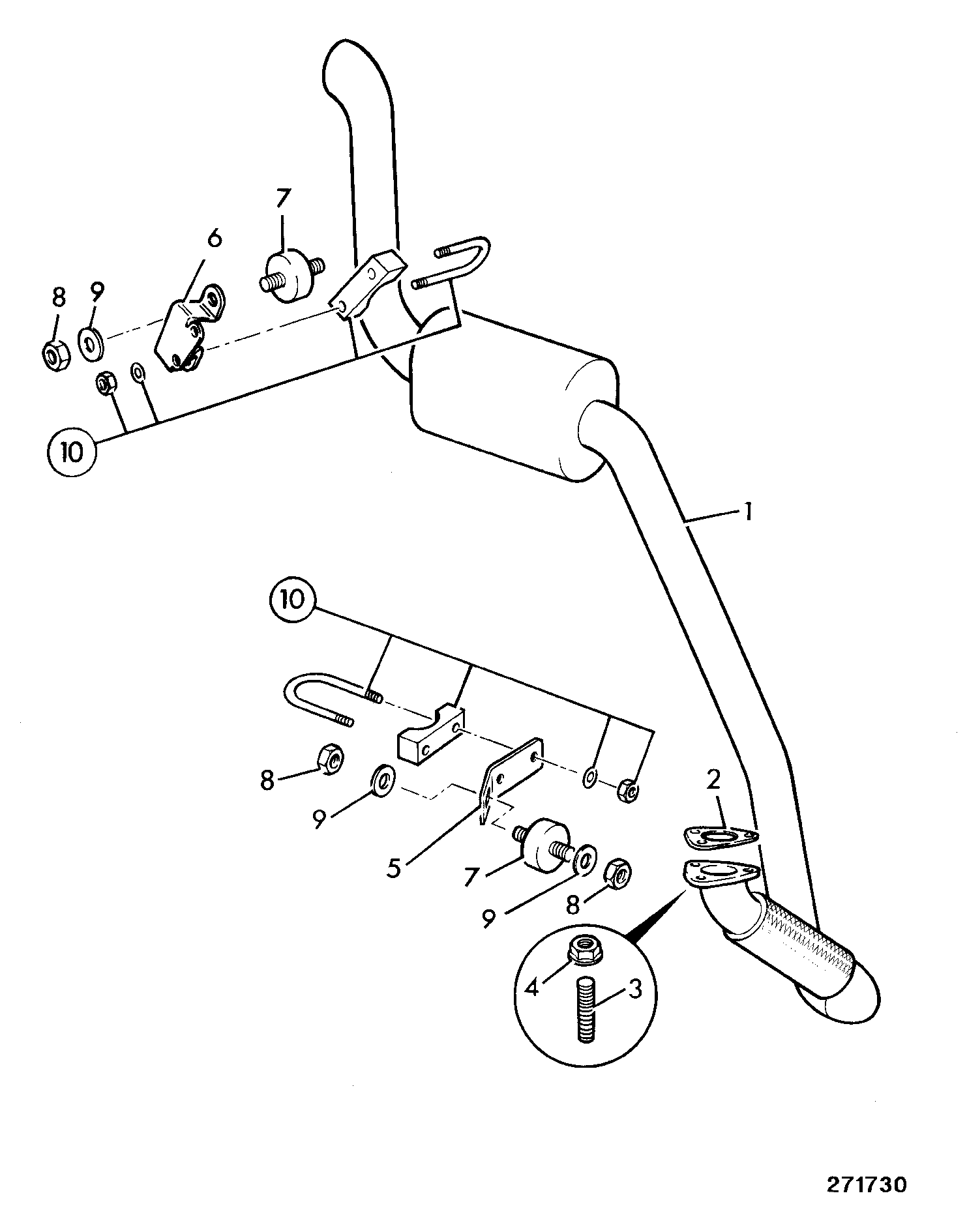 Глушитель 331/22946 JCB