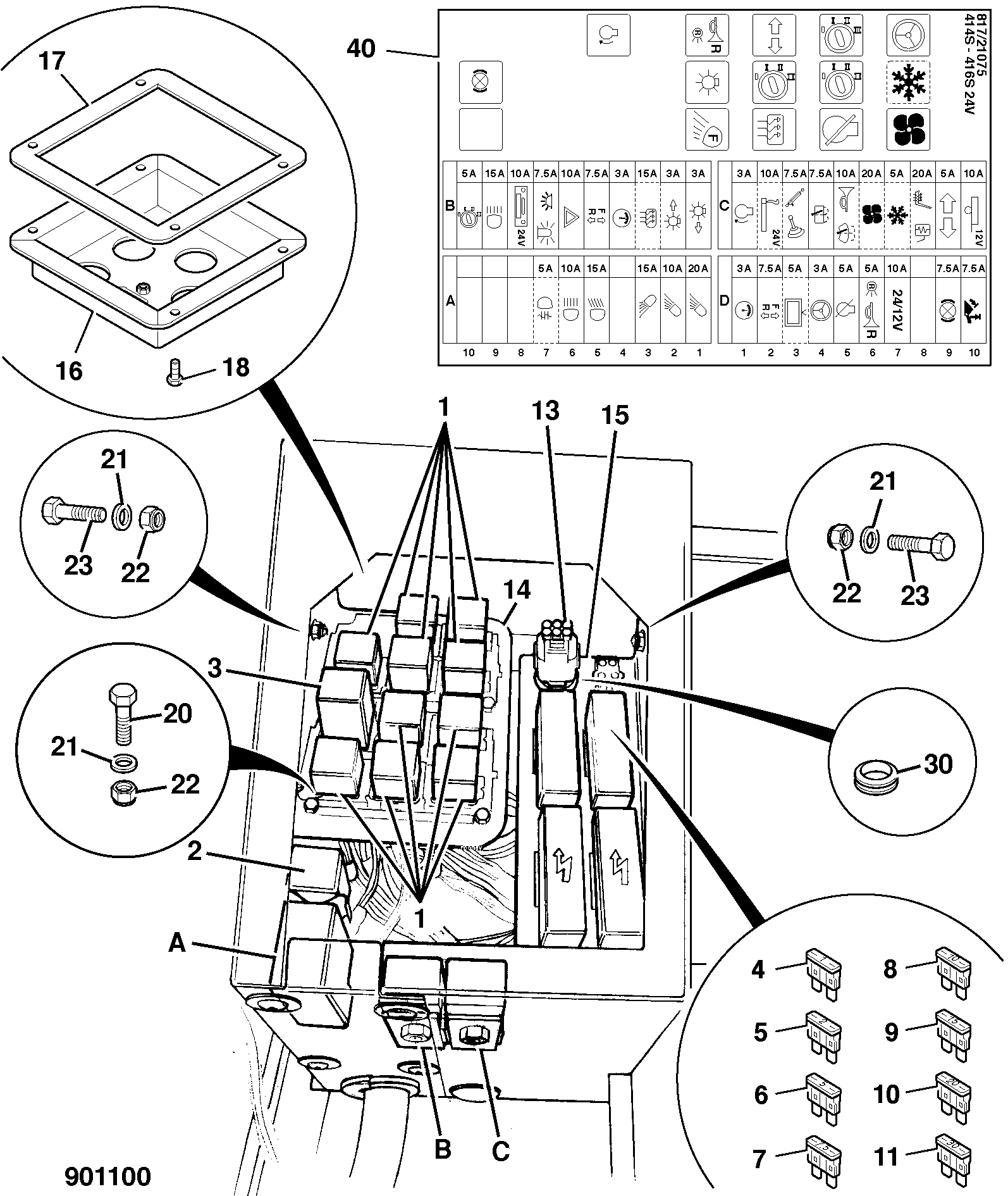 уплотнение 331/32401 JCB