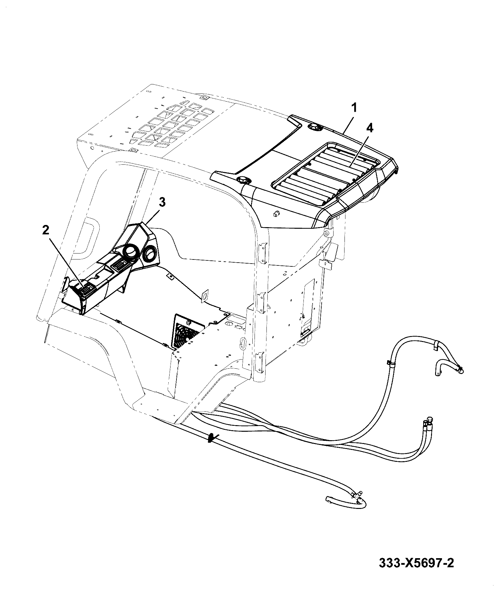 Отопитель 333/X5709 JCB