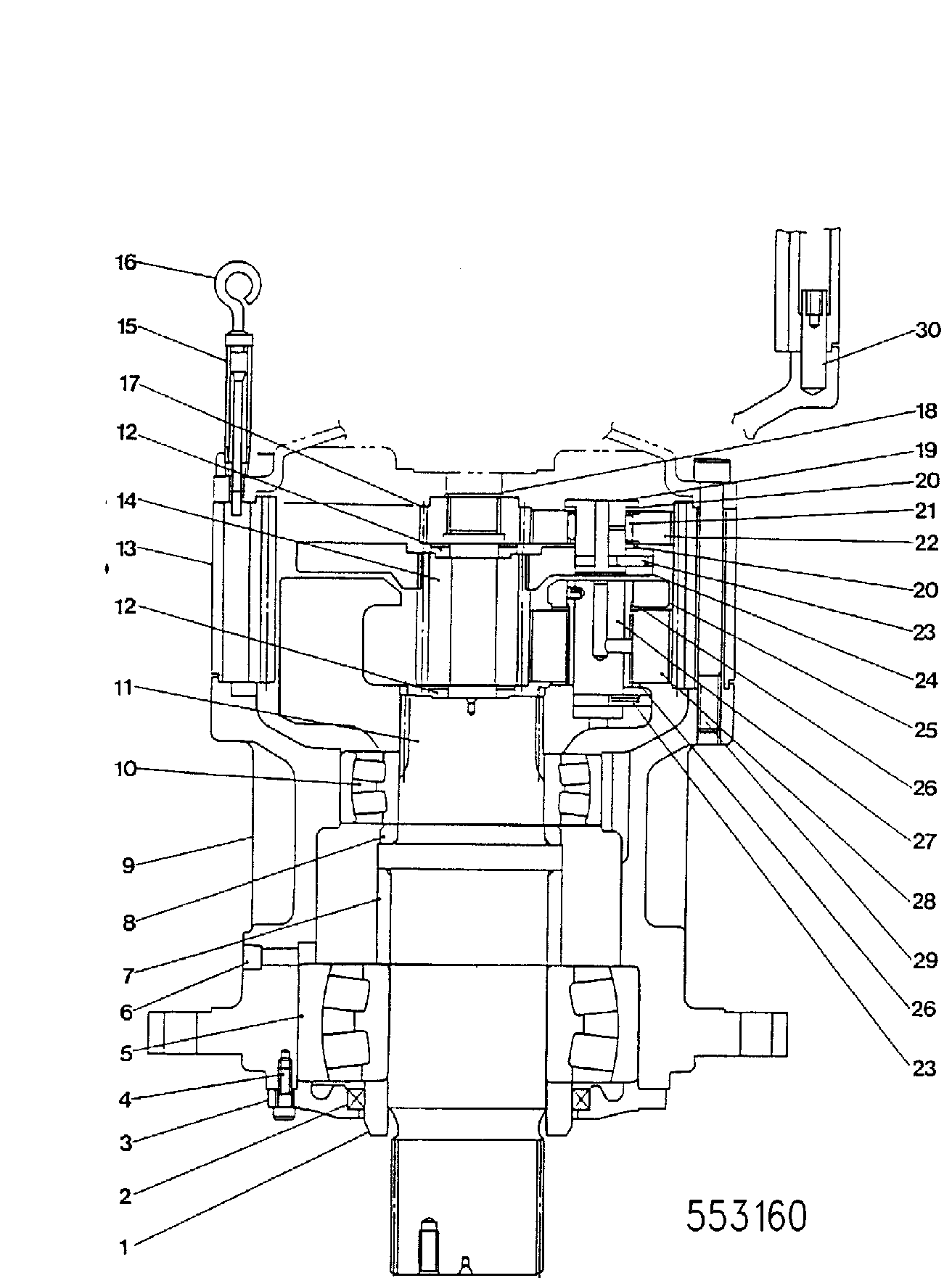 Кольцо 370A0450Z JCB