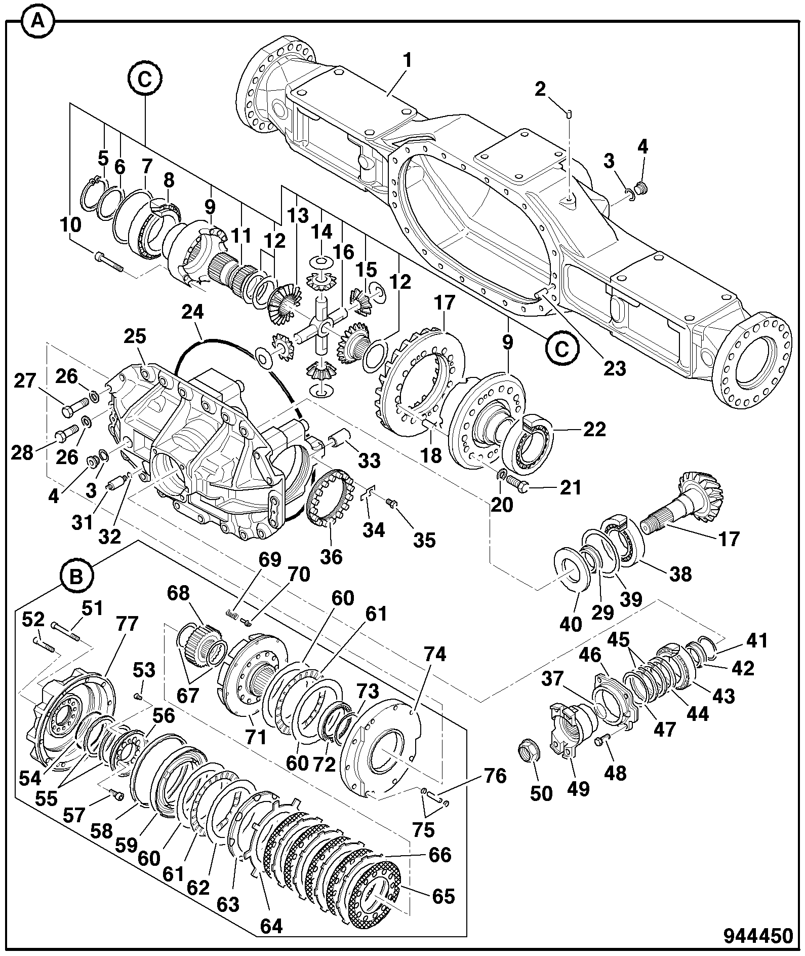 Корпус 332/D7657 JCB