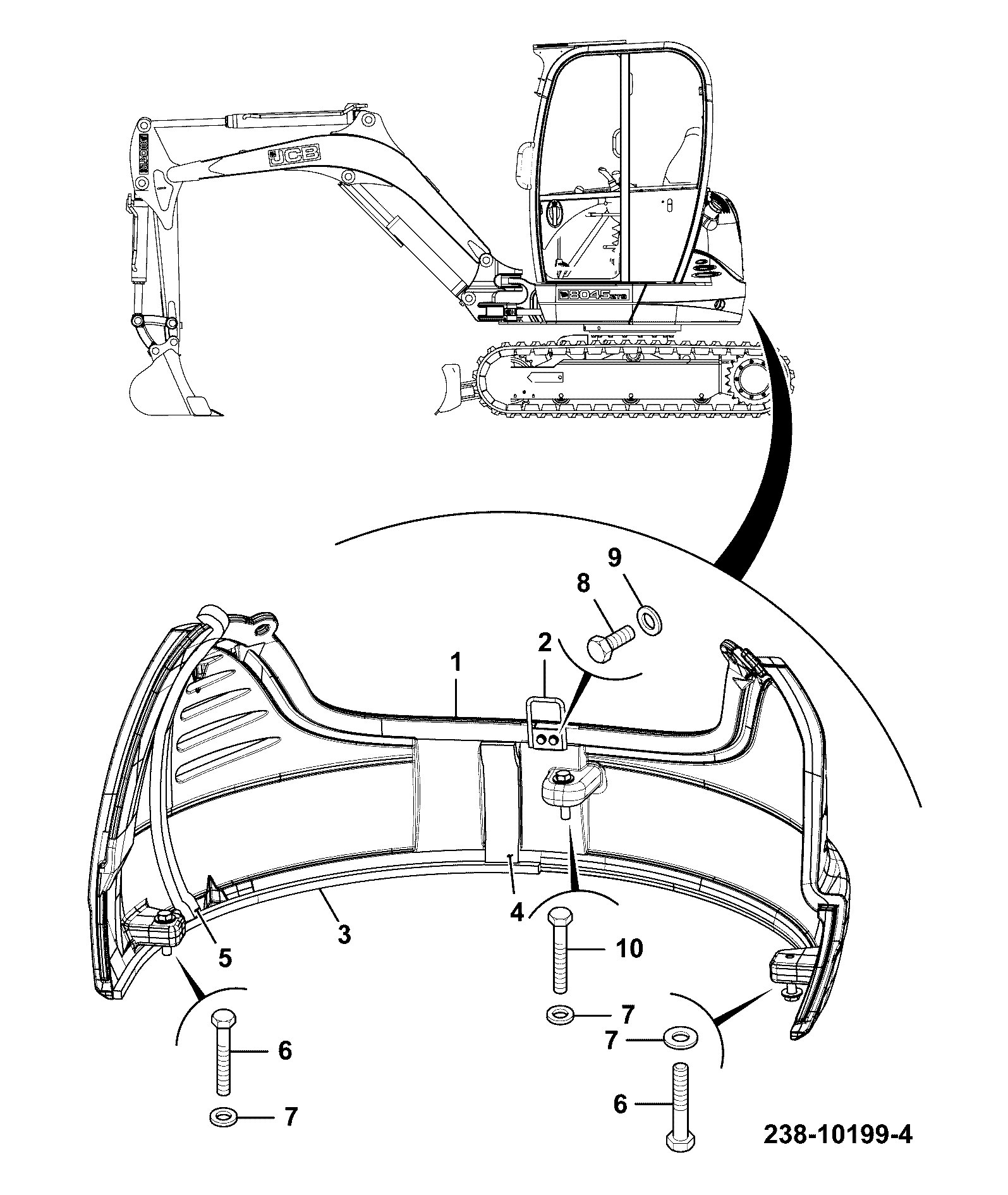 болт 1316/3820D JCB