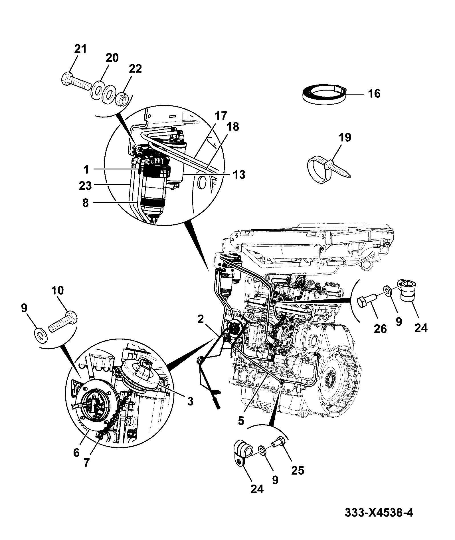 Шланг 333/X5044 JCB
