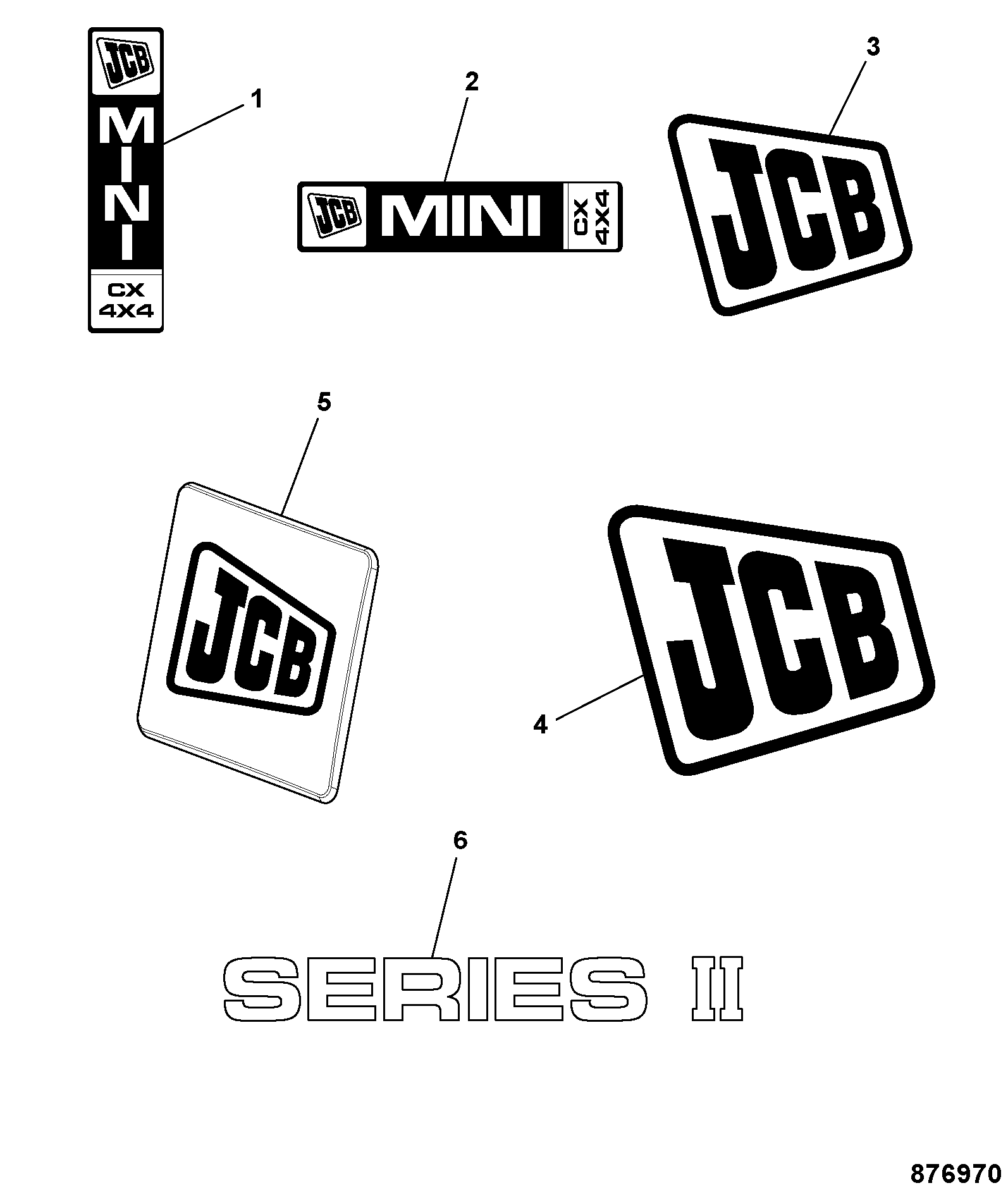 Наклейка 817/19661 JCB