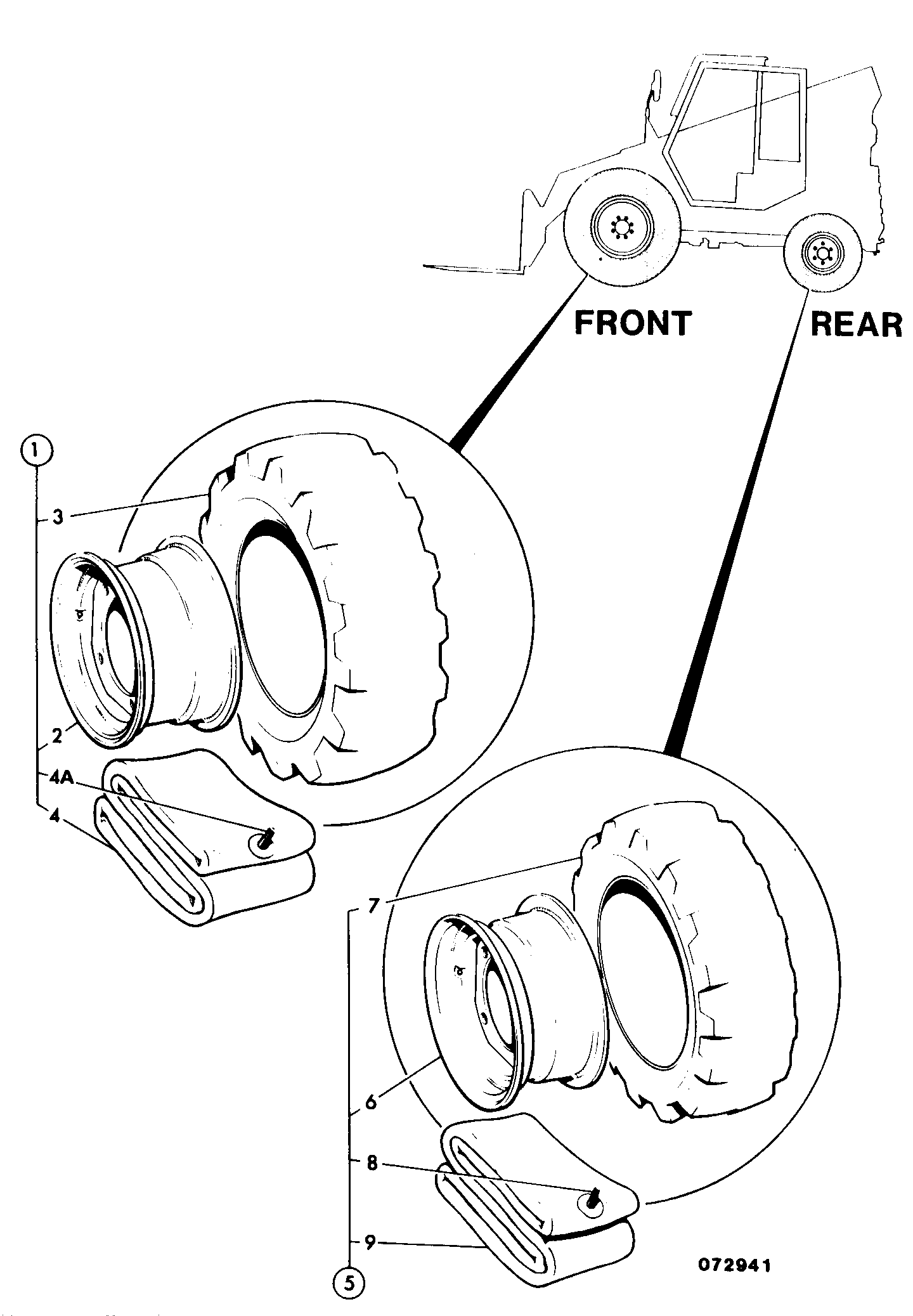 колесо 120/07100 JCB
