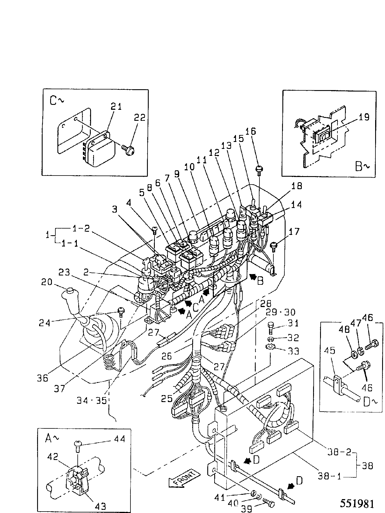 Жгут проводов KRR0840 JCB