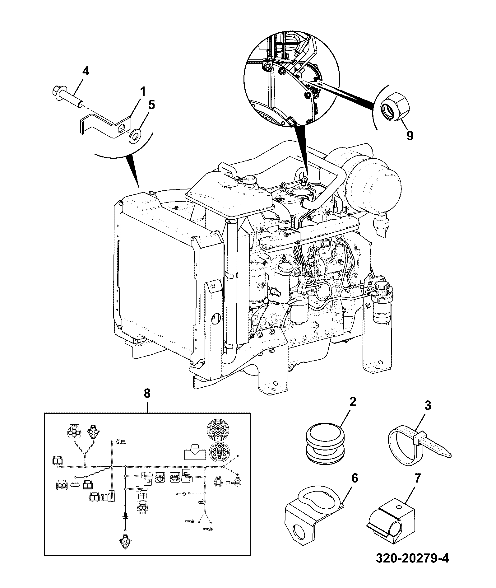 Жгут проводов 320/09947 JCB
