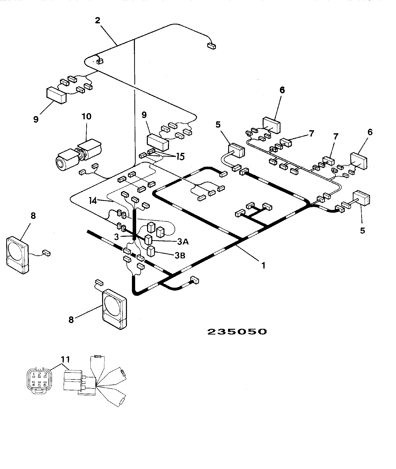 Жгут проводов 721/00472 JCB