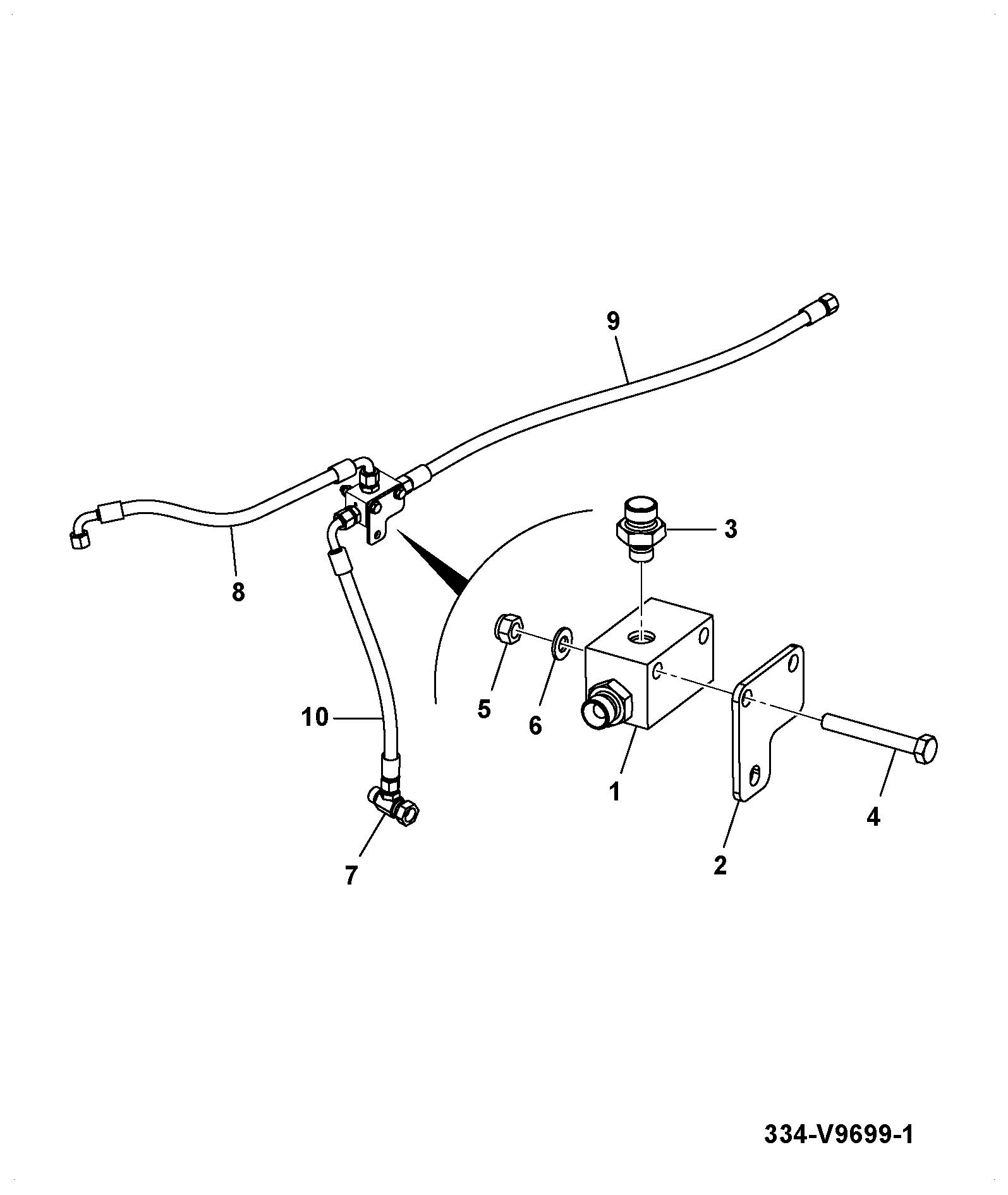 Шланг 32AM/BA043 JCB