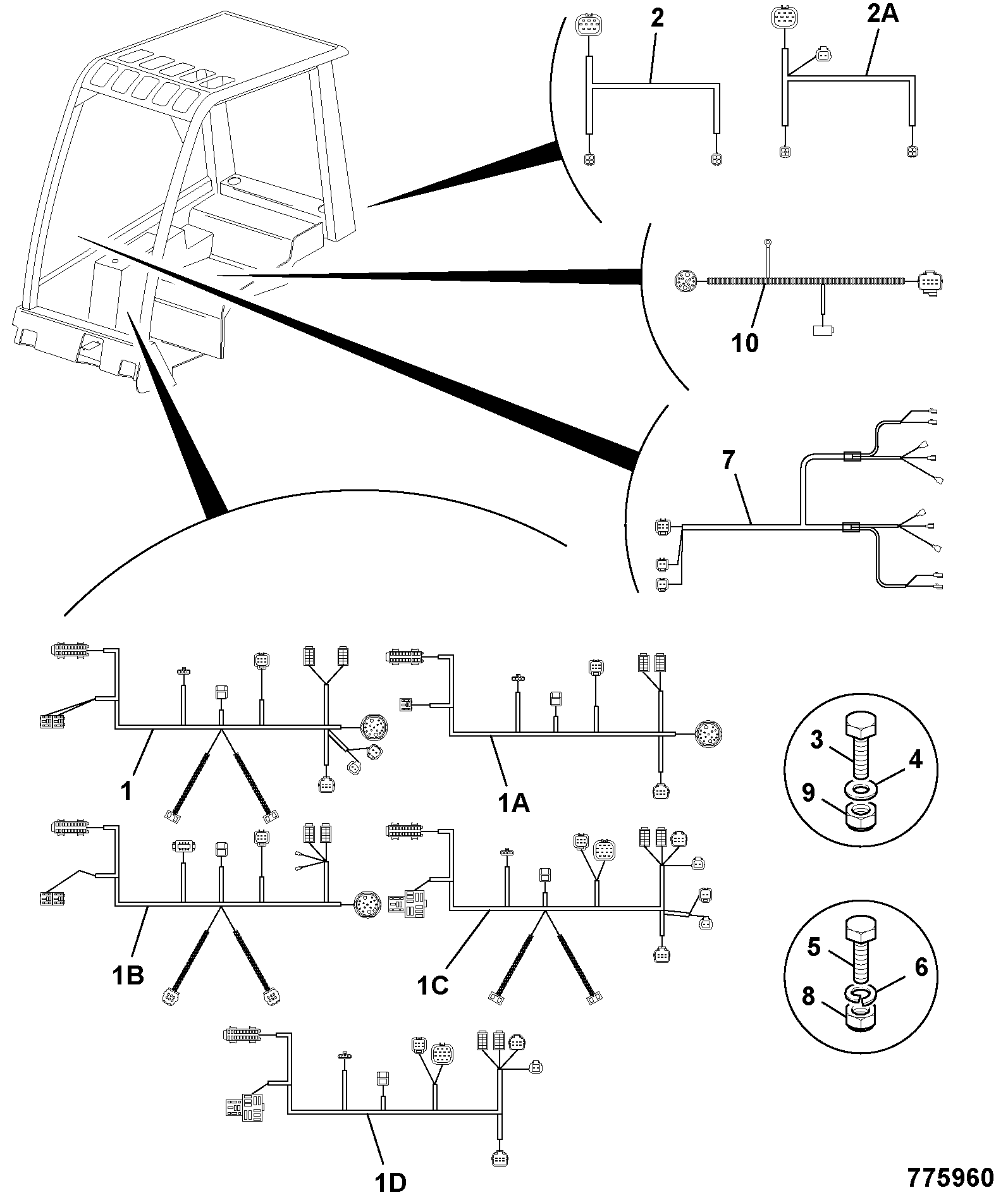 Жгут проводов 721/10471 JCB