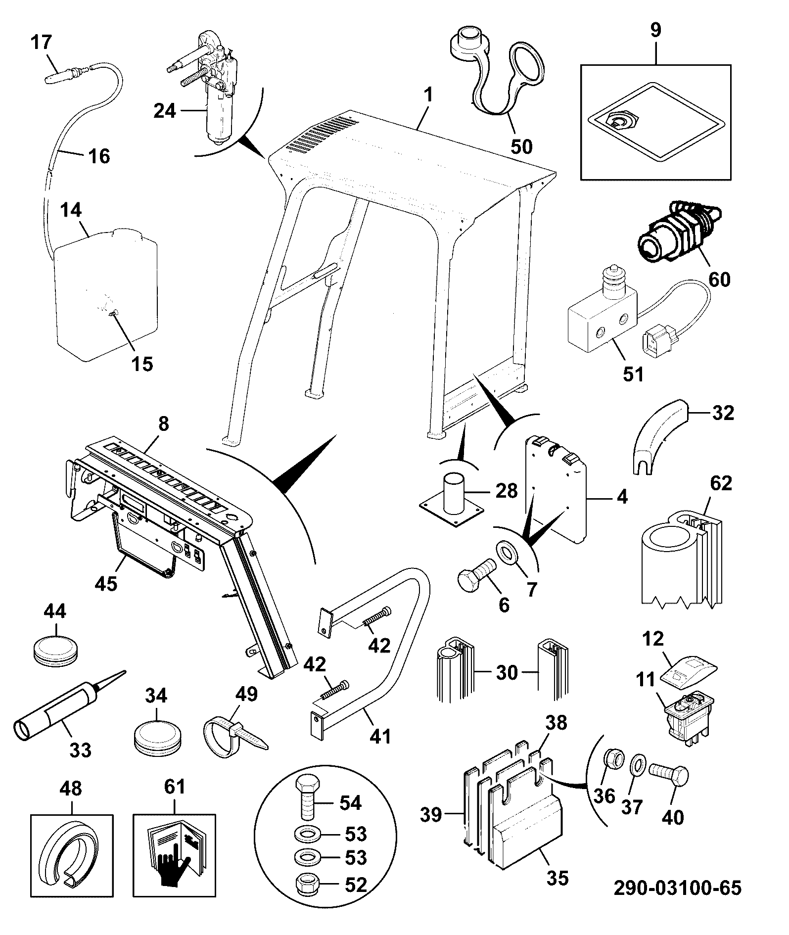 Направляющая 290/67400 JCB