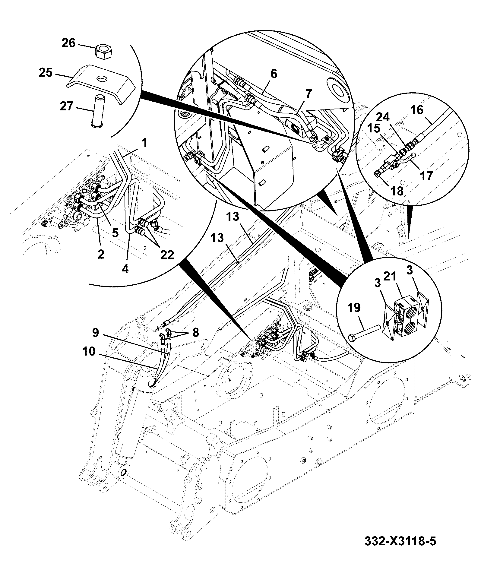 переходник 332/X3737 JCB