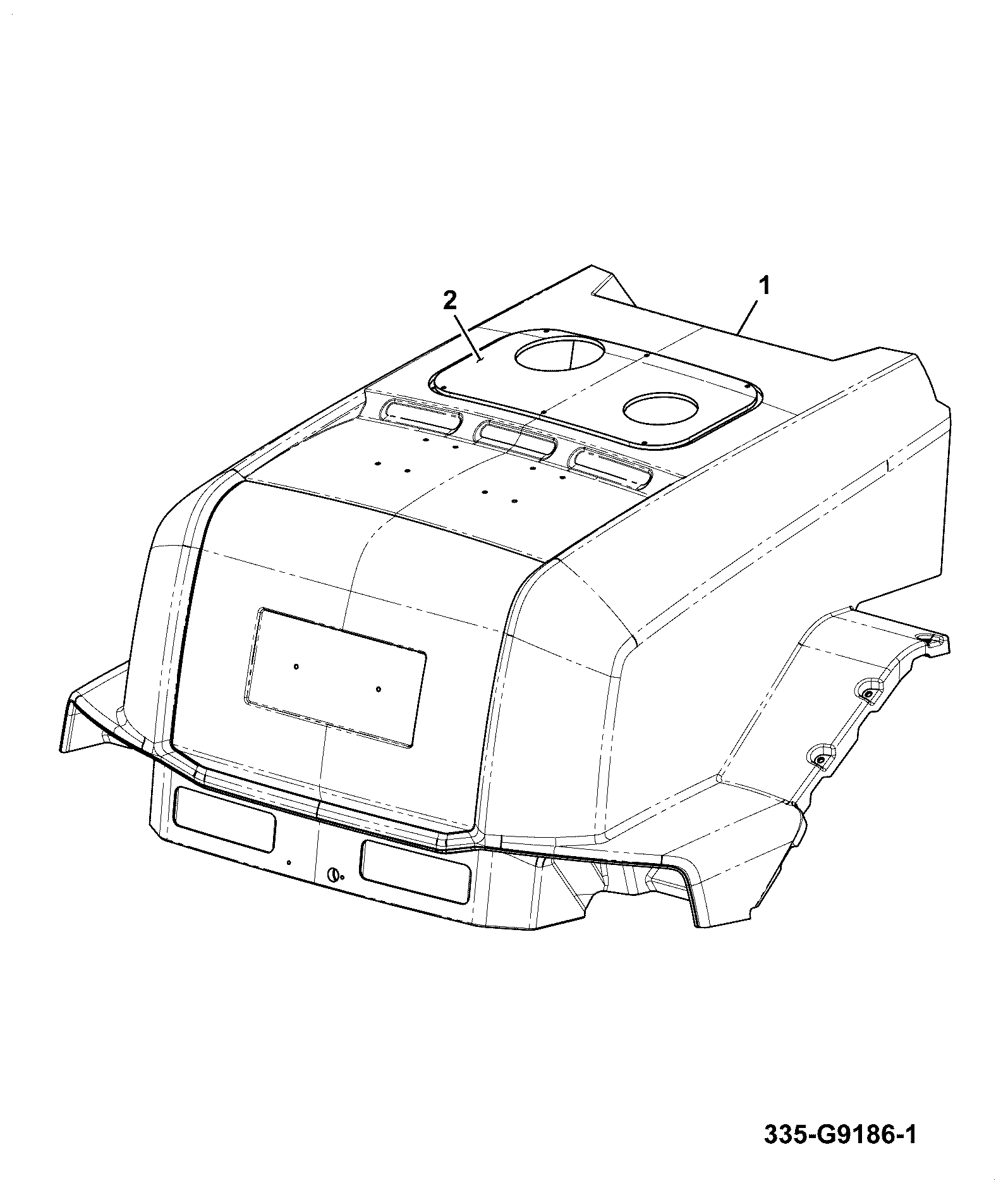Капот 335/G9060 JCB