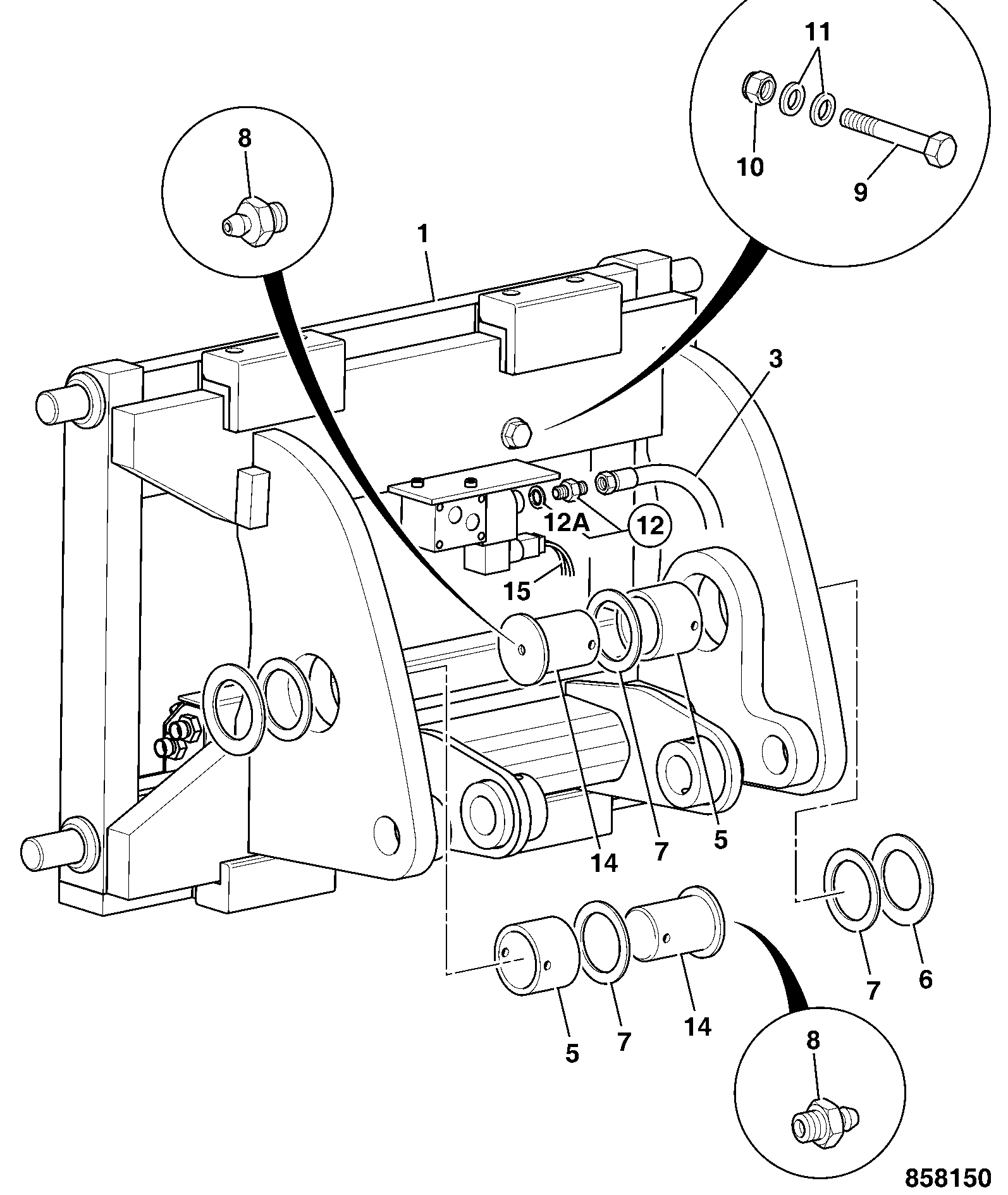каретка 331/60797 JCB