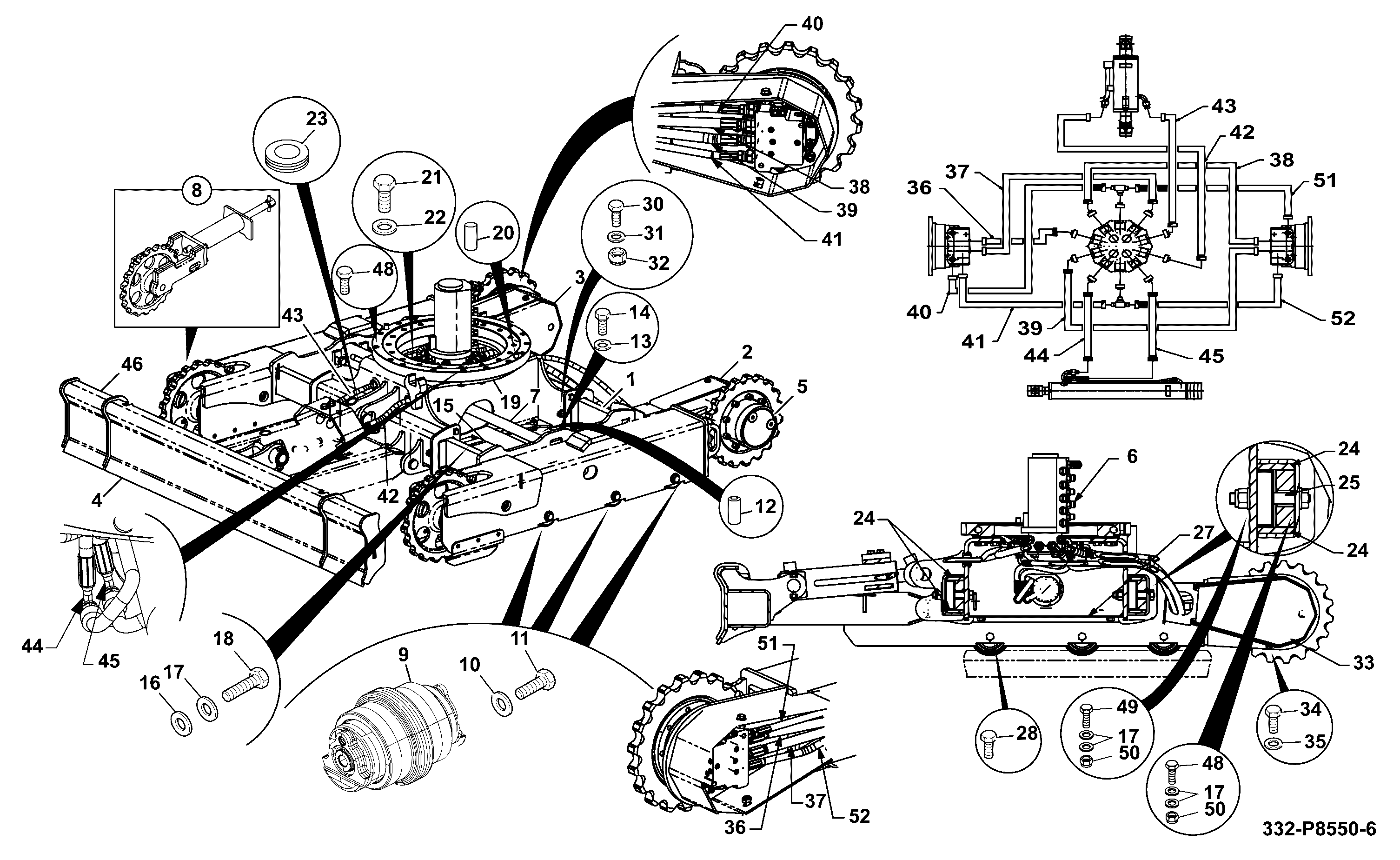 Rotary соединение 332/P7697 JCB