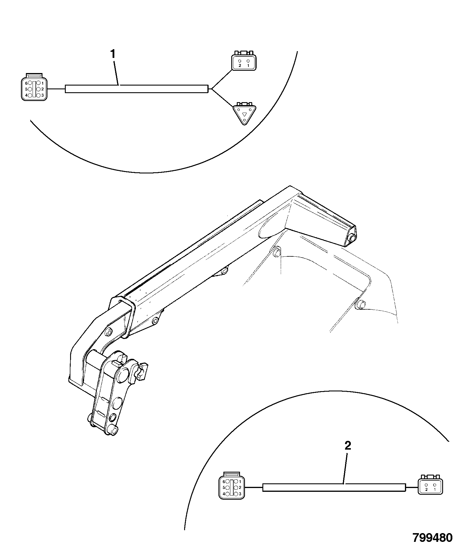 Жгут проводов 721/12079 JCB
