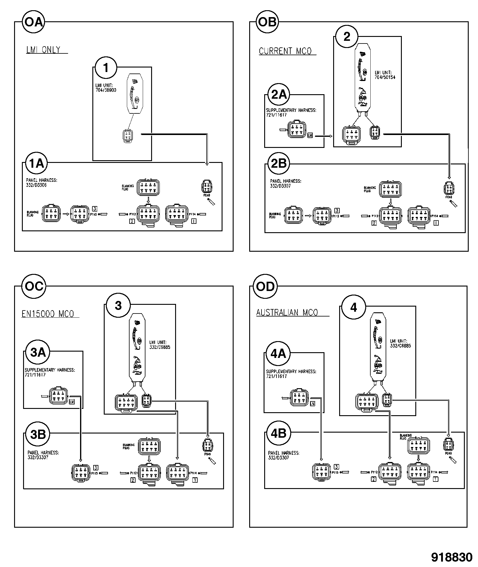 Жгут проводов 332/D3306 JCB