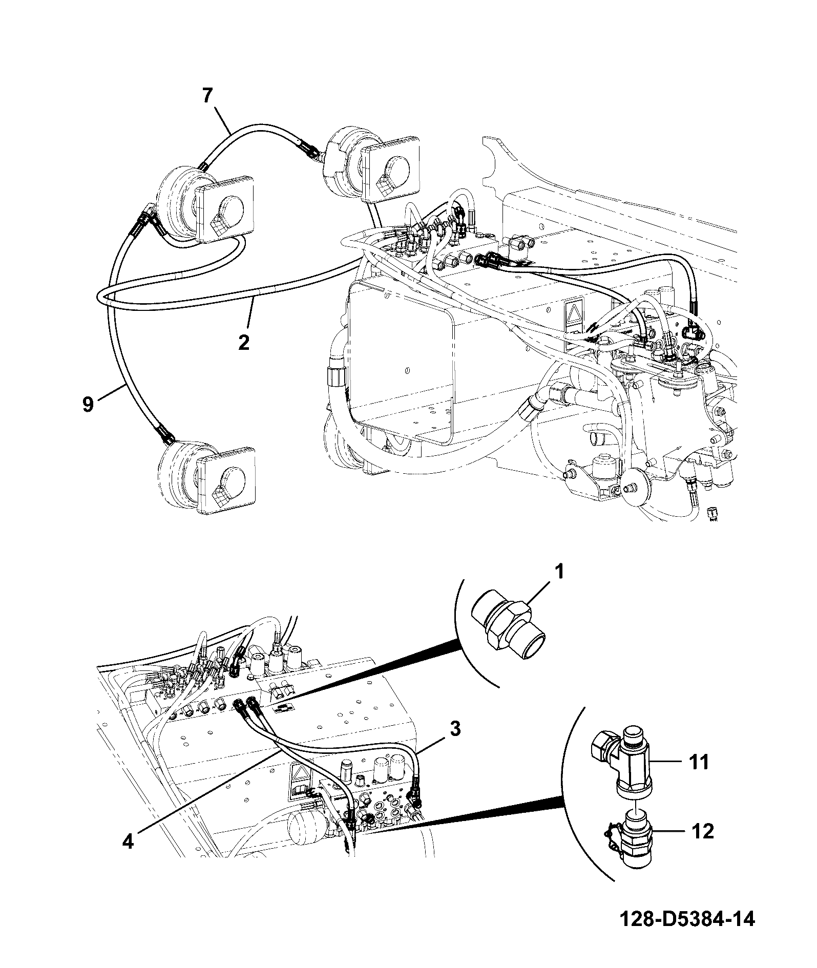 установка 128/D5384 JCB