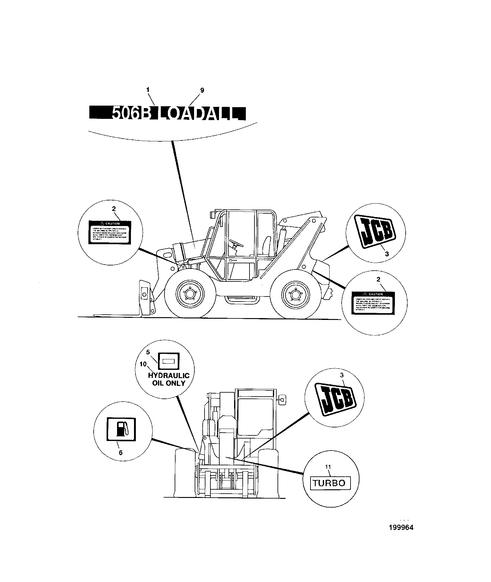 Табличка 817/04427 JCB