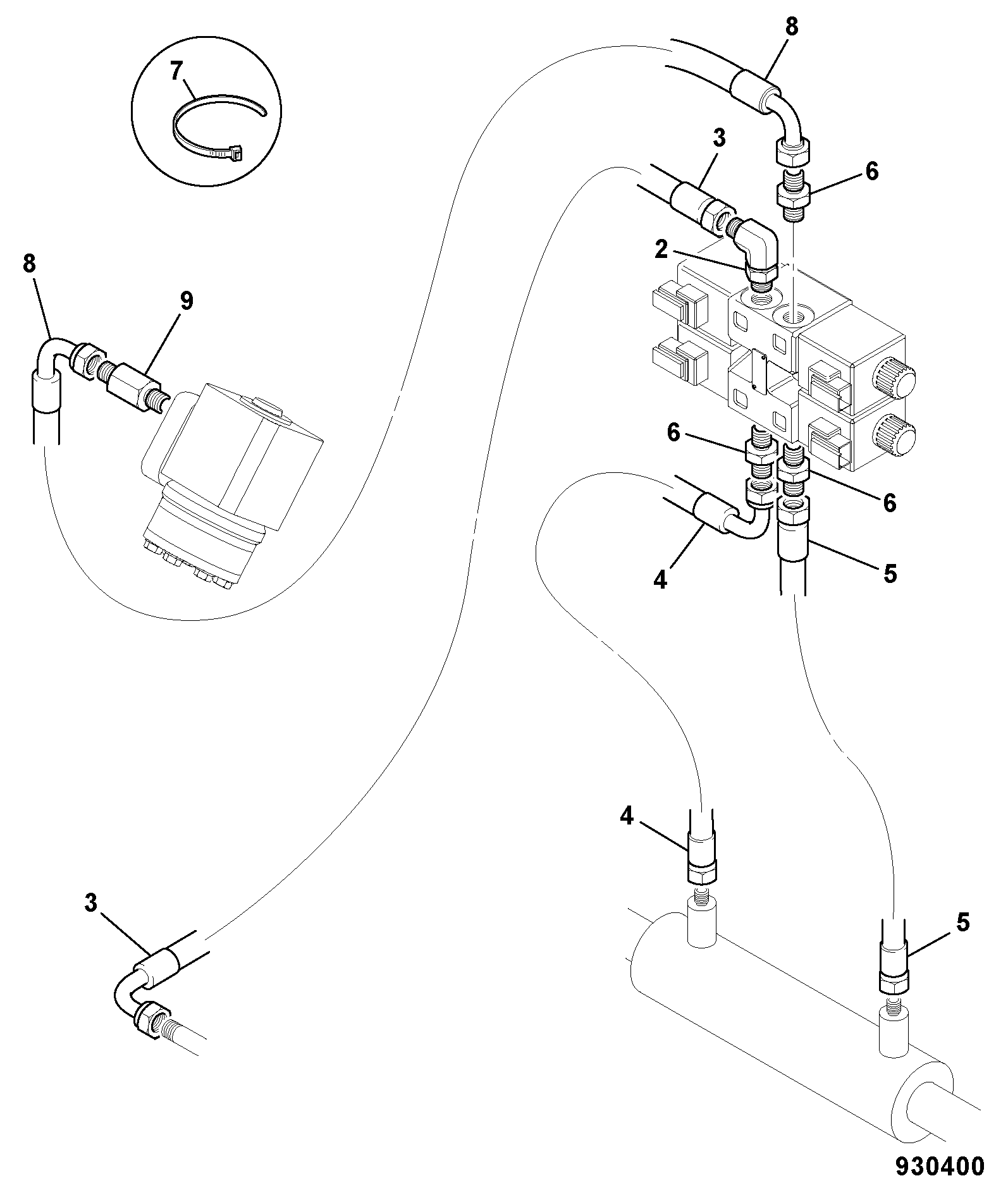 Шланг 32AP/BA044 JCB