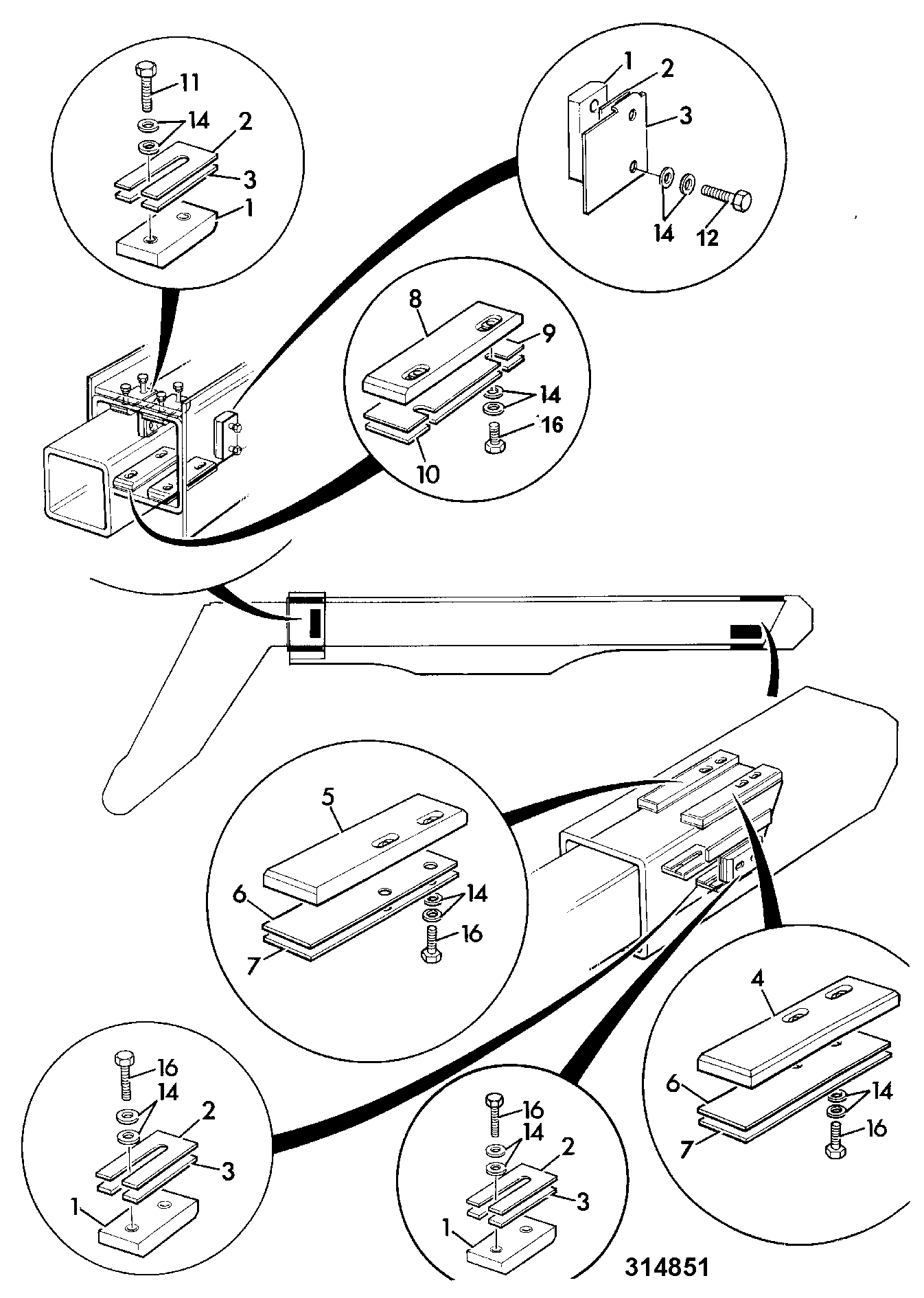 Накладка 160/02185 JCB
