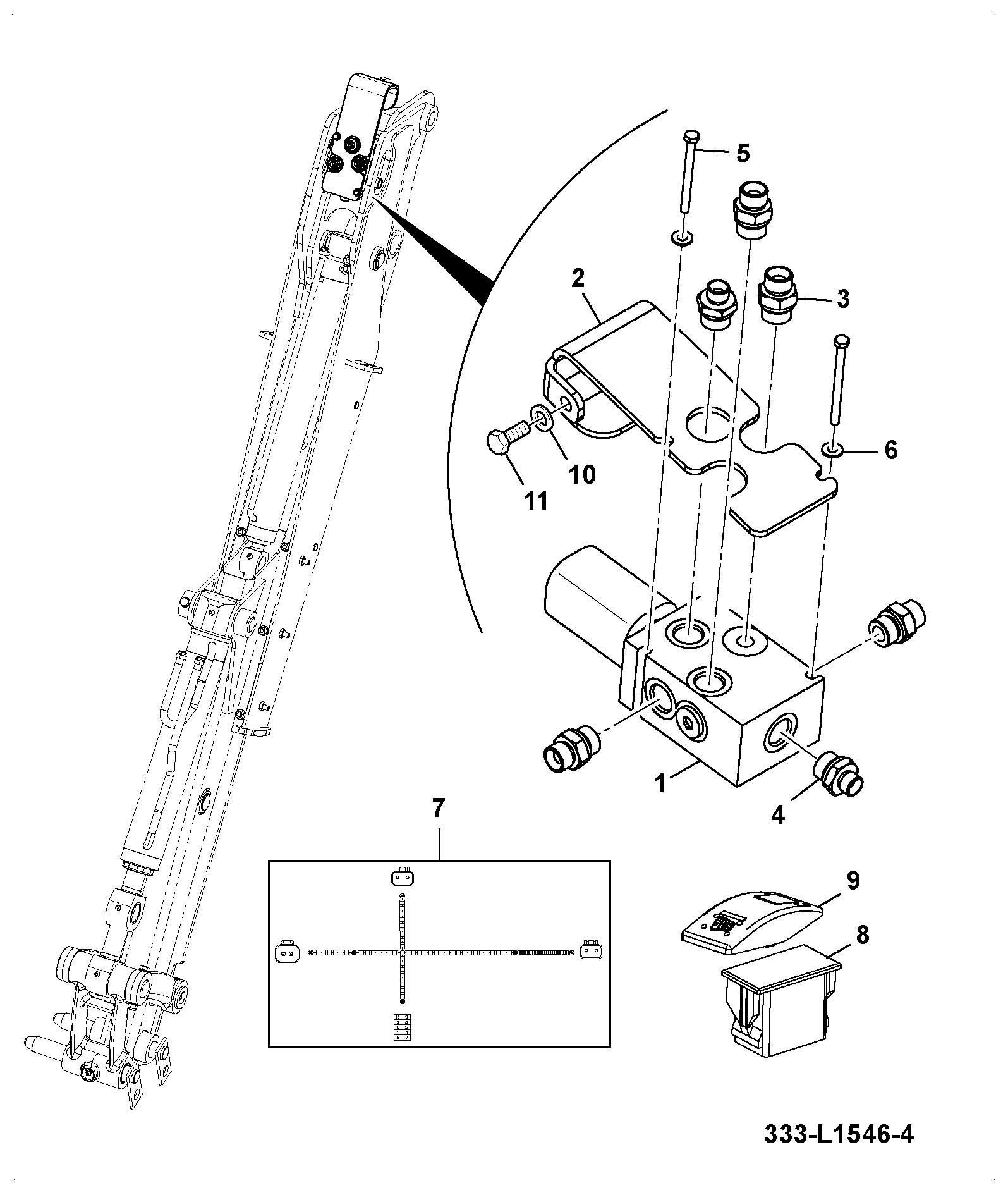 Жгут проводов 333/T0955 JCB