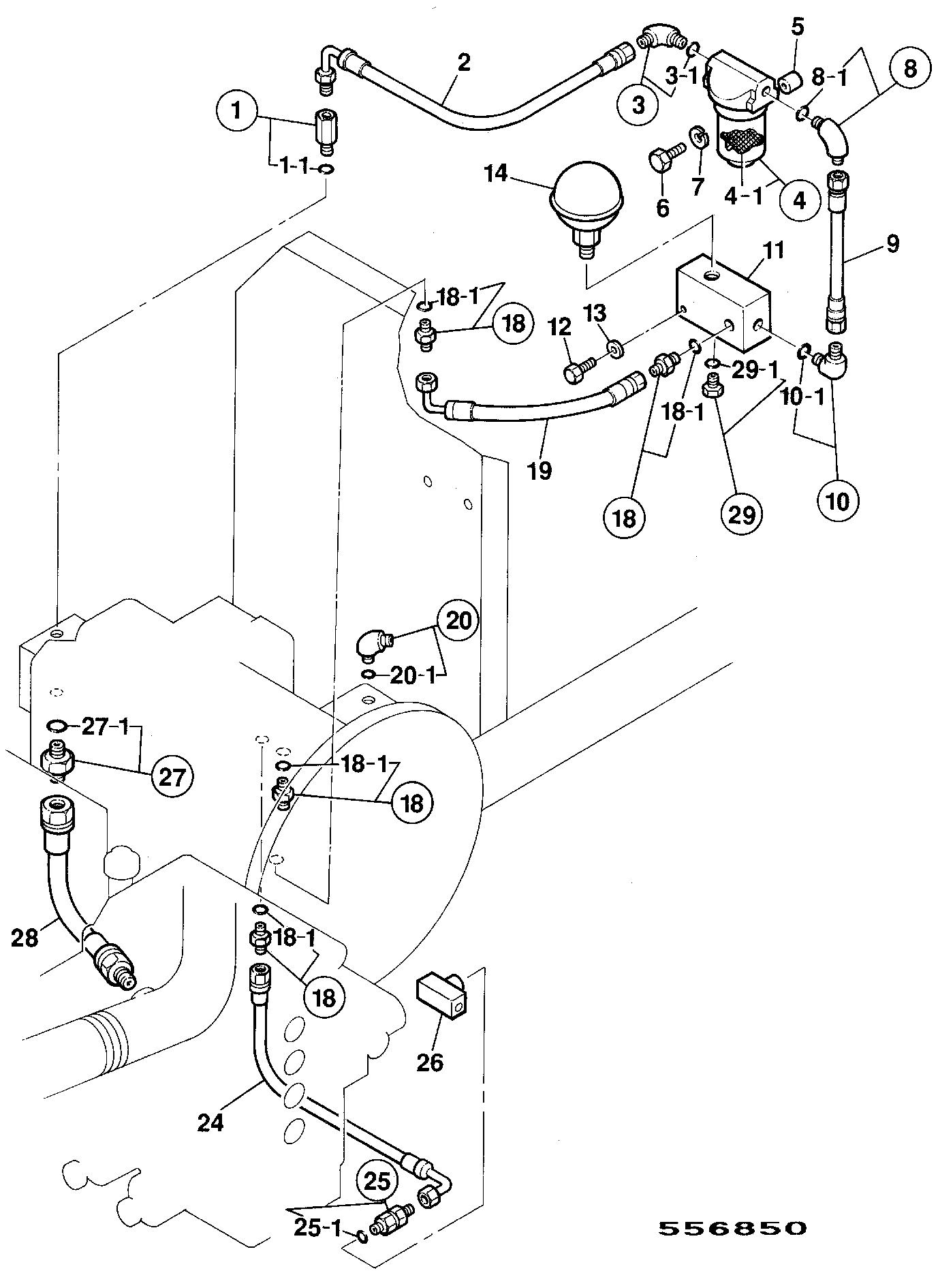 Шланг KRJ3953 JCB