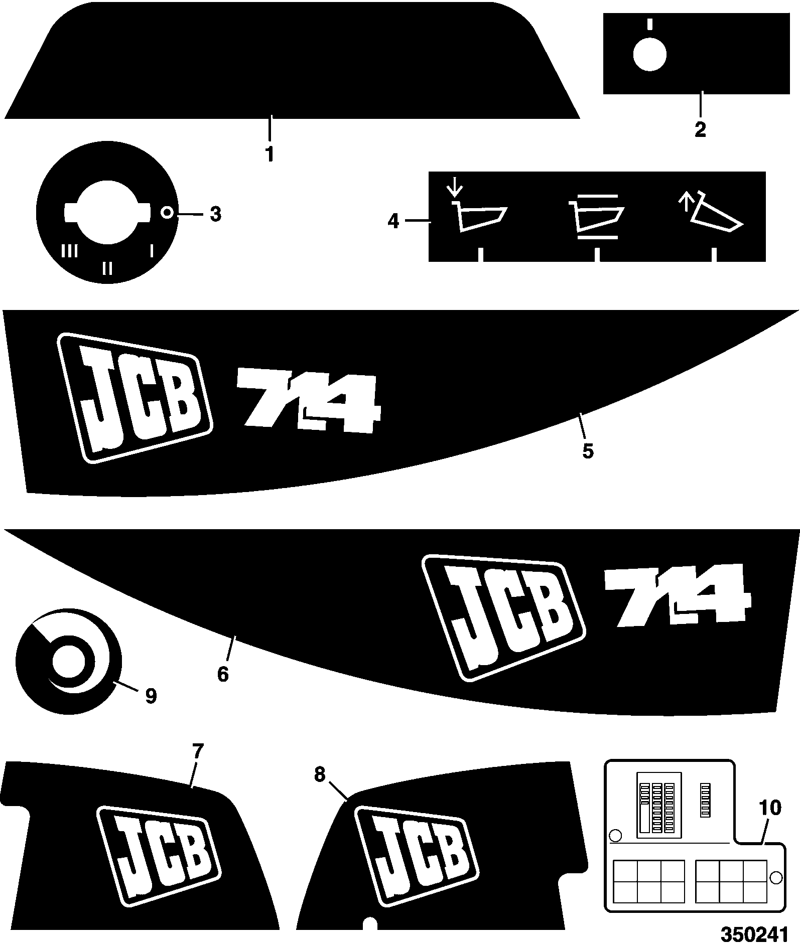 Наклейка 817/16874 JCB