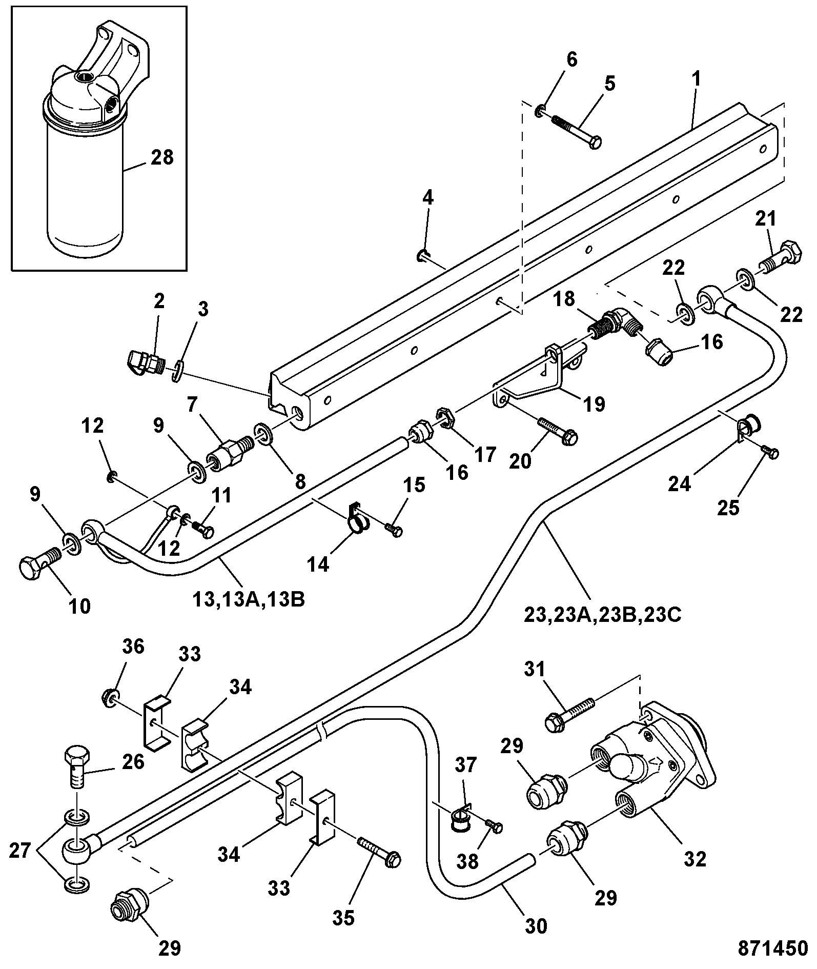 прокладка SC1368061 JCB