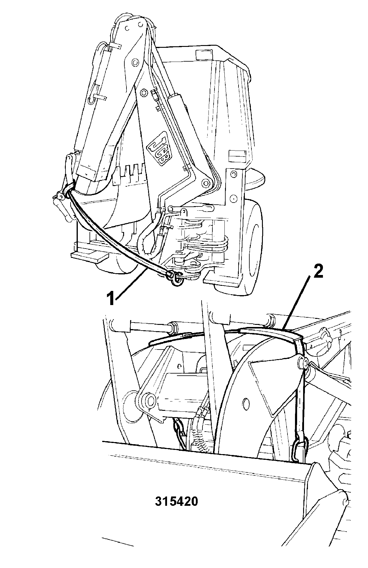 Стяжка 141/01764 JCB