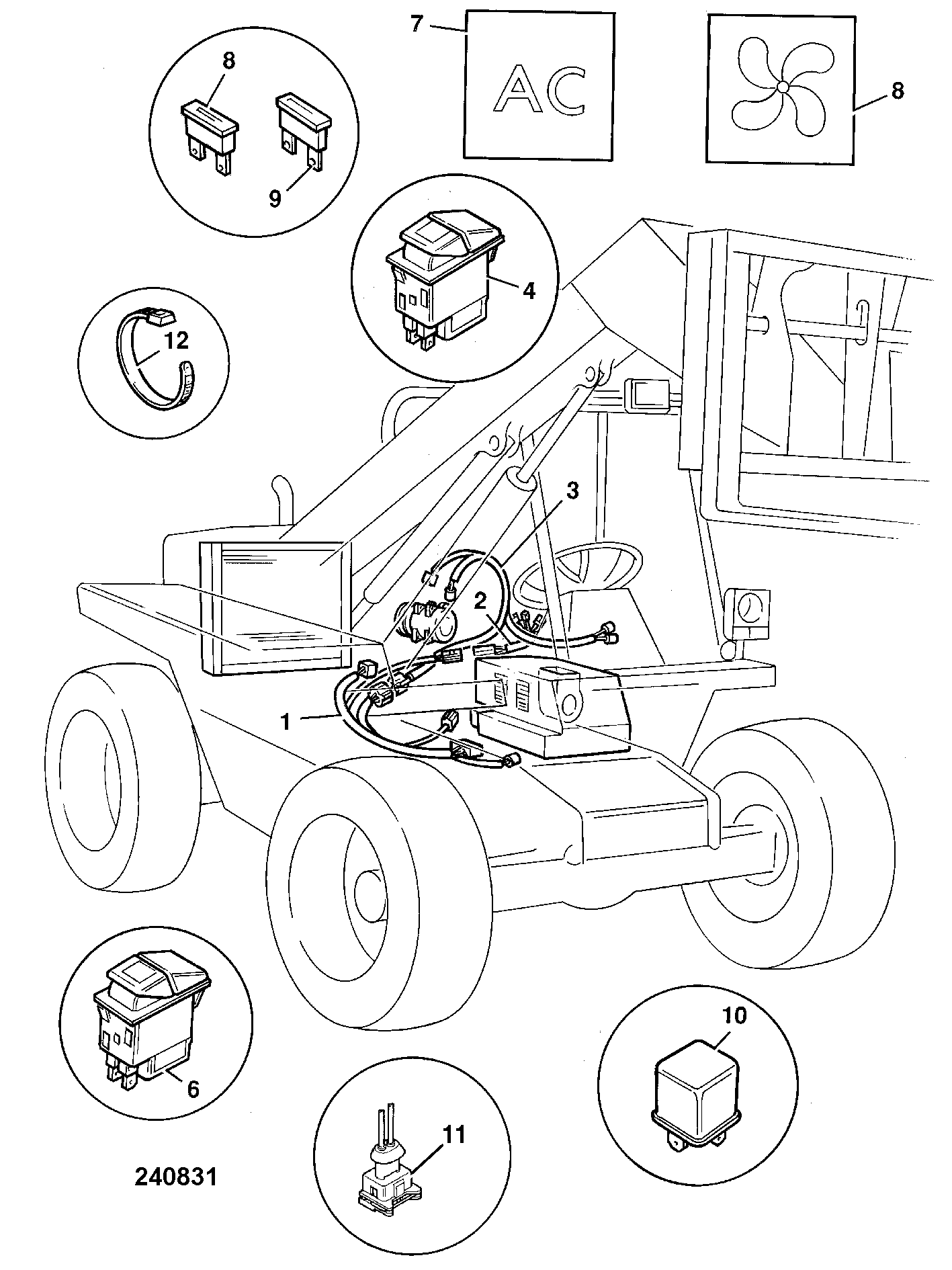 Жгут проводов 719/95100 JCB
