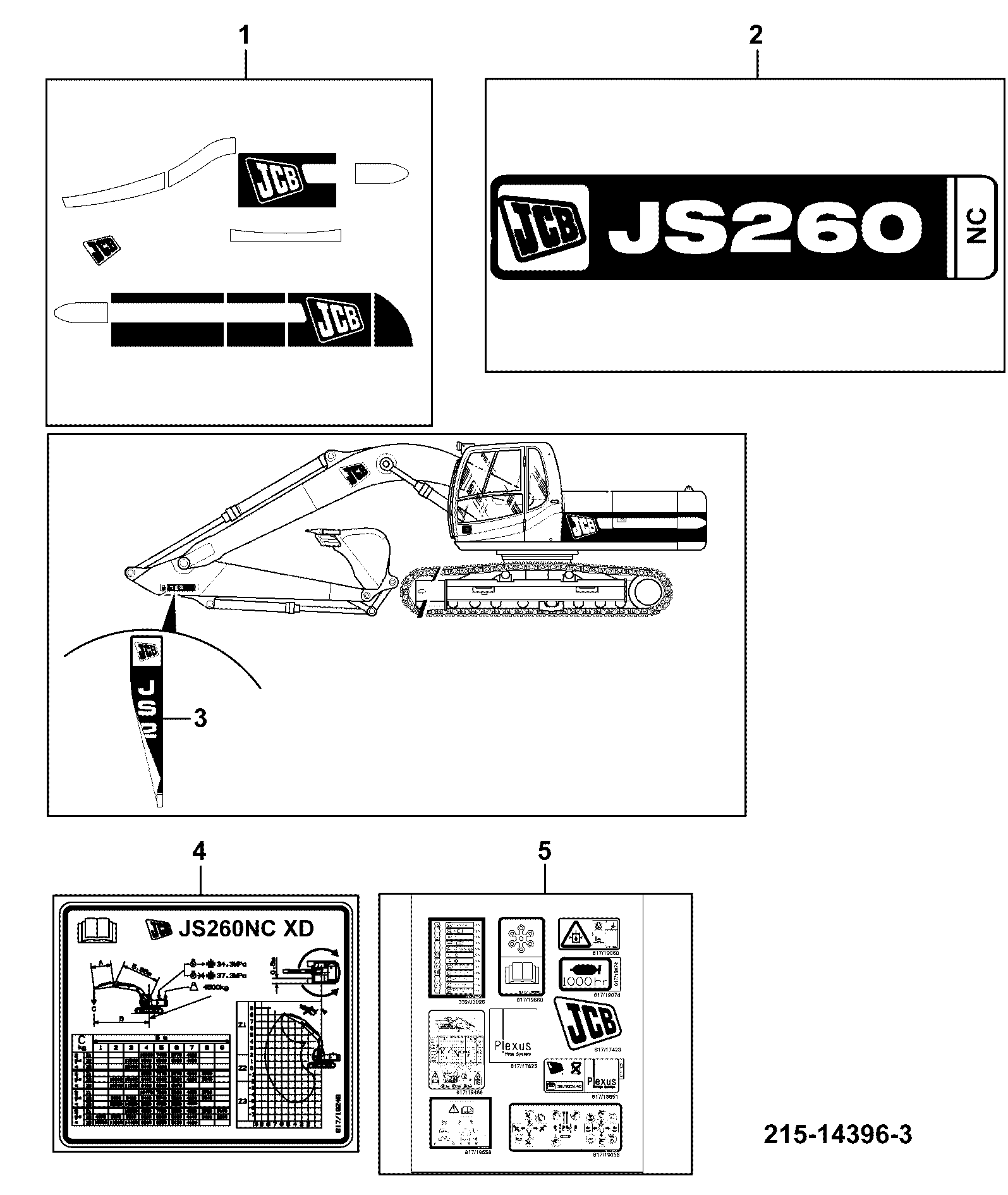 Наклейка 817/20865 JCB