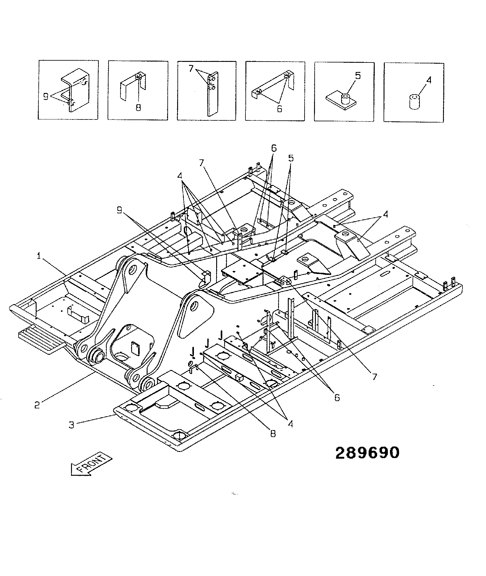 Рама 215/10337 JCB