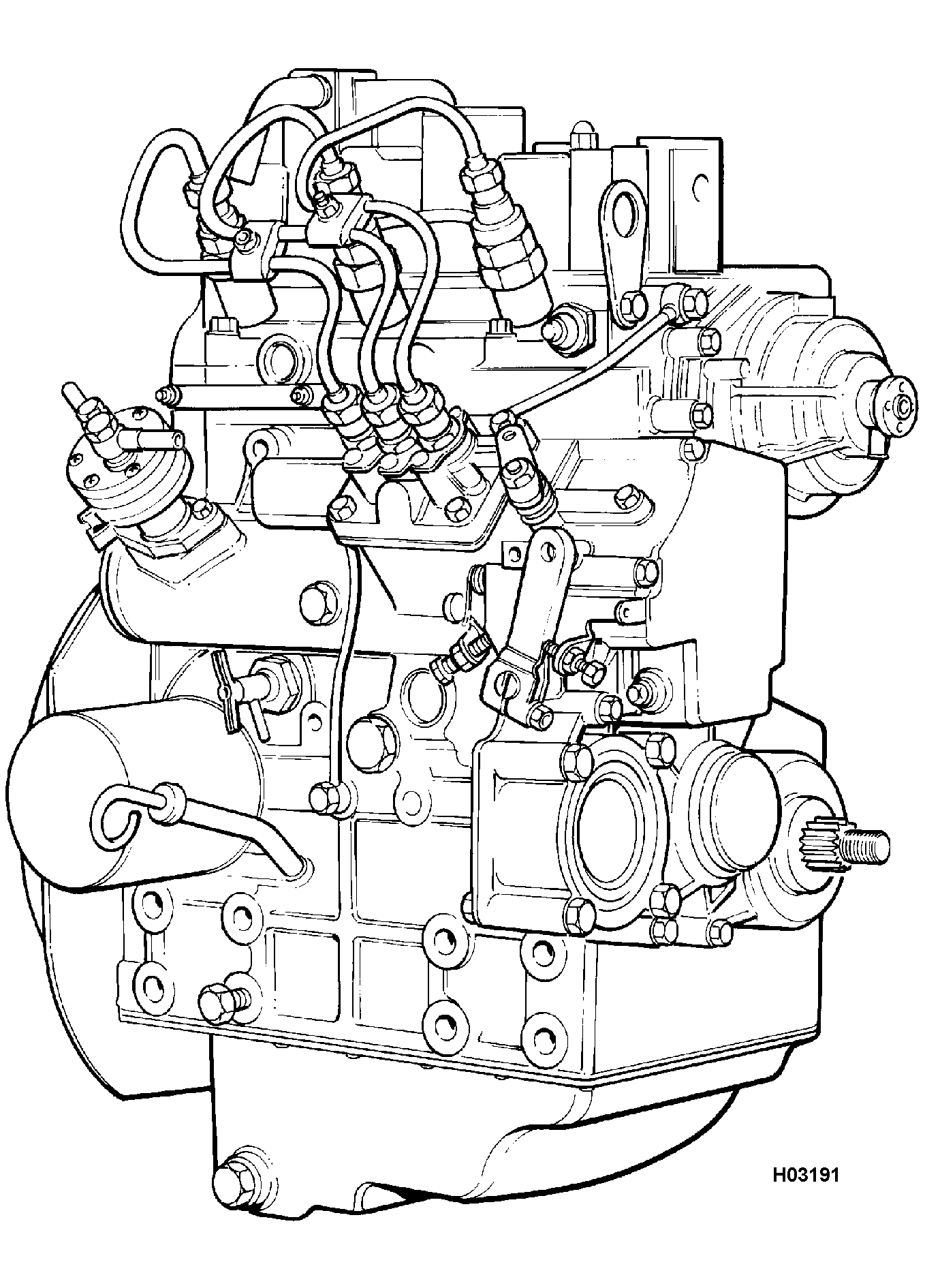 двигатель 01/115400 JCB