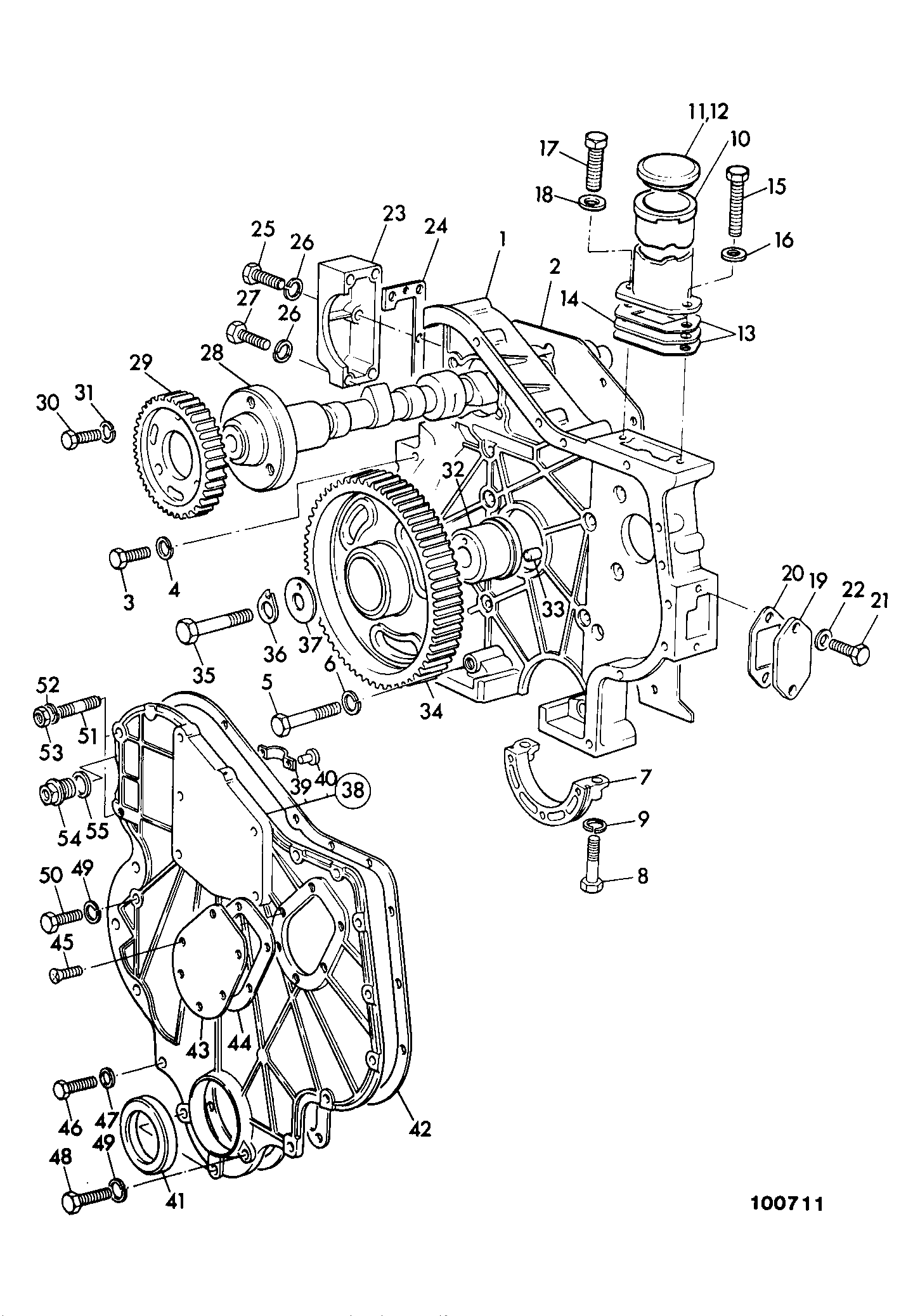Распредвал 02/100207 JCB