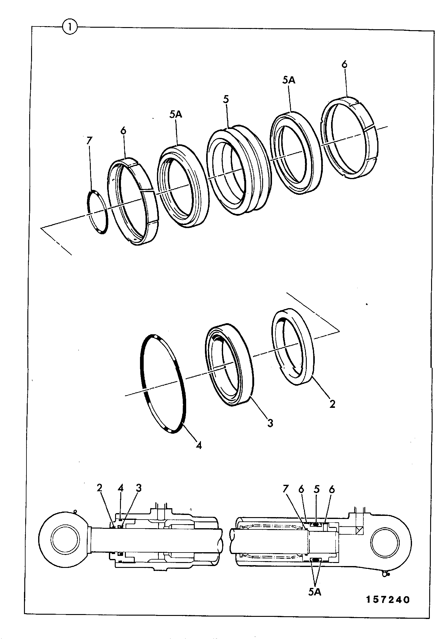 Уплотнение 2411/0409C JCB
