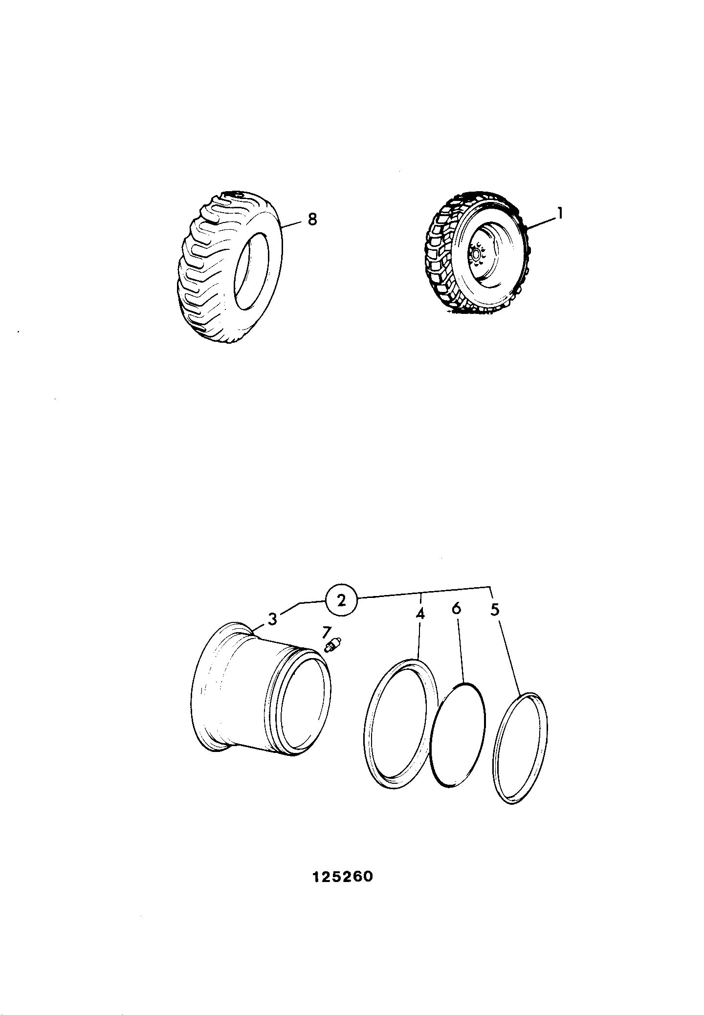 Колесо 280/08400 JCB