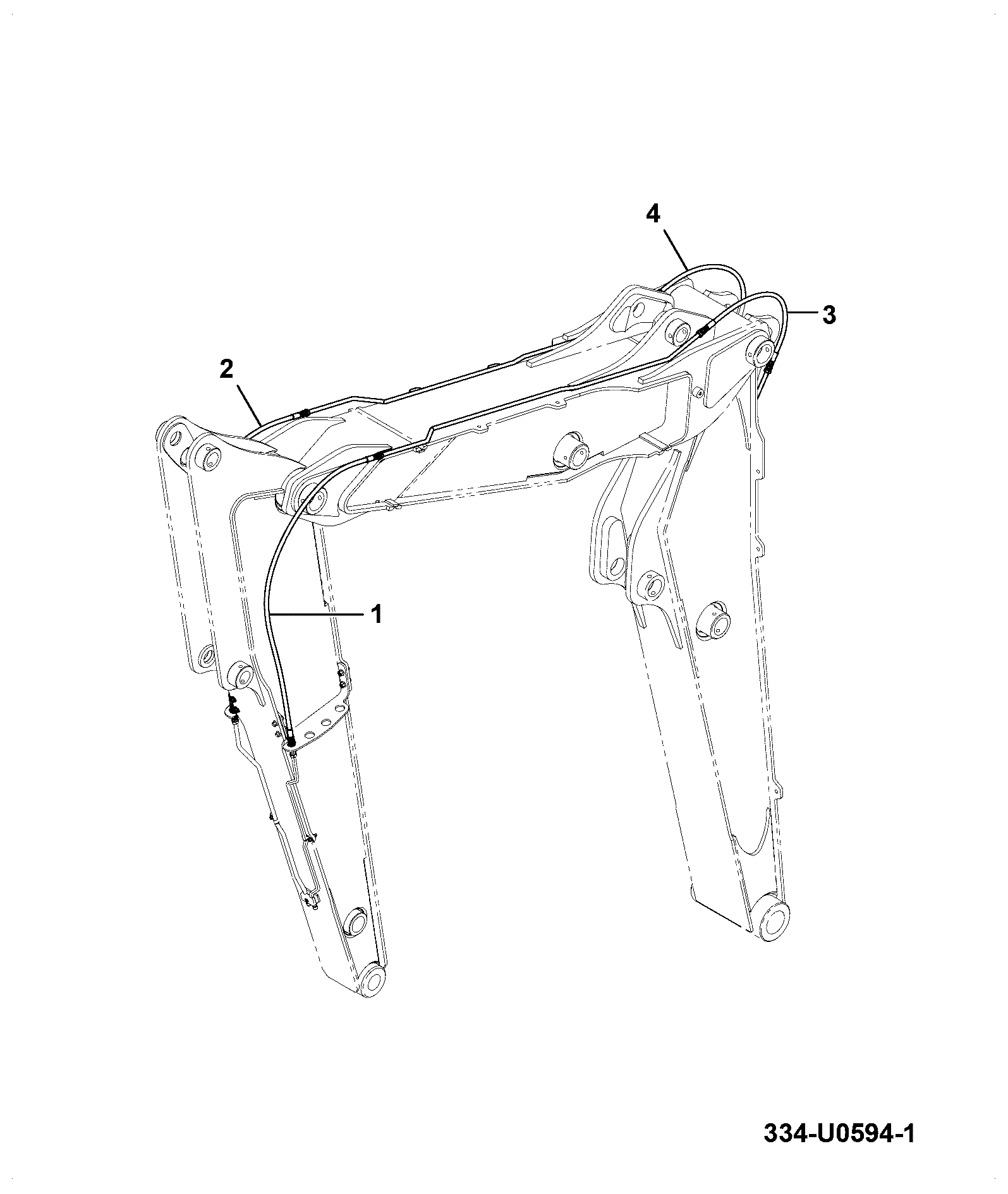 Шланг 334/U0576 JCB