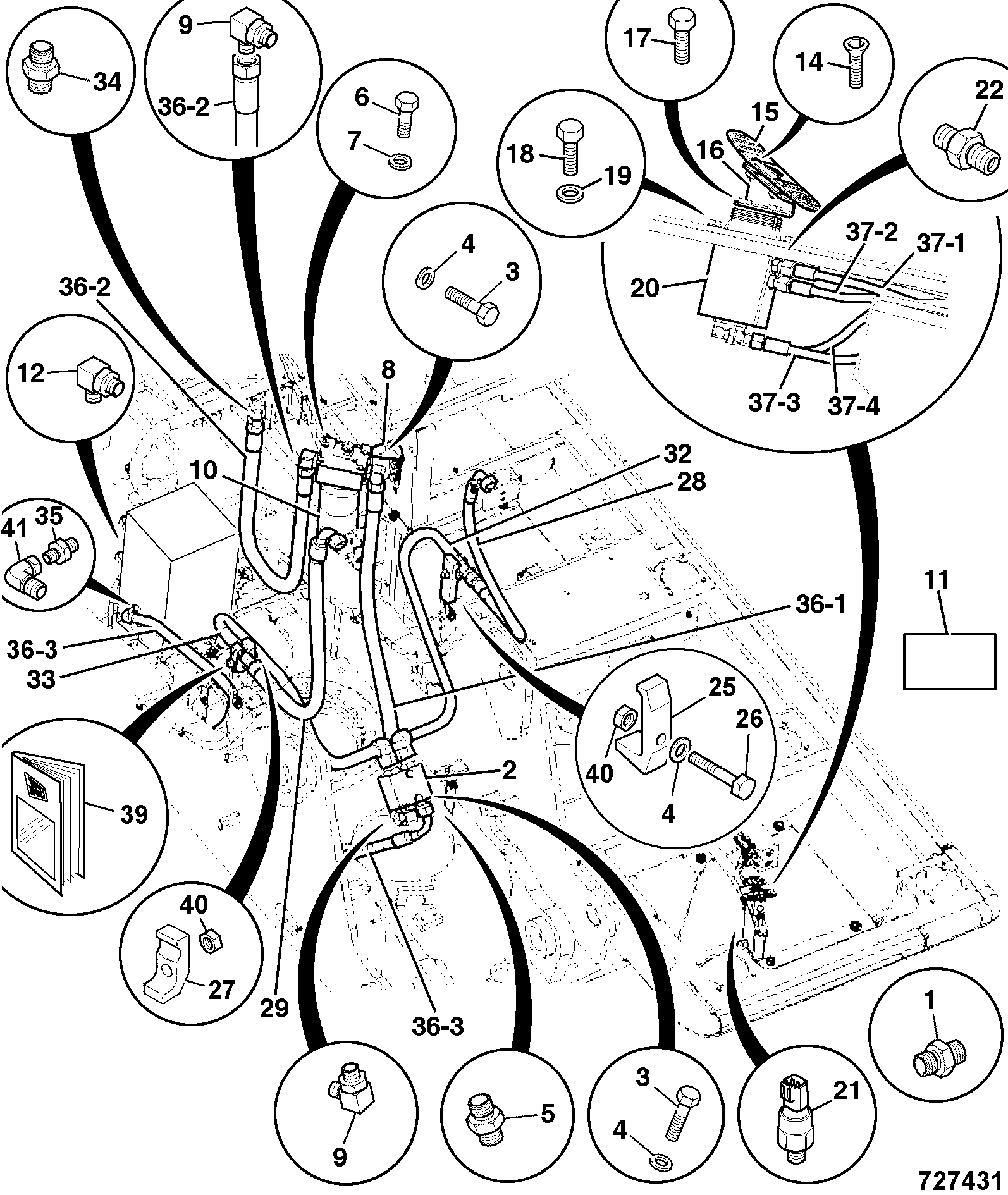 Шланг 627/10425 JCB
