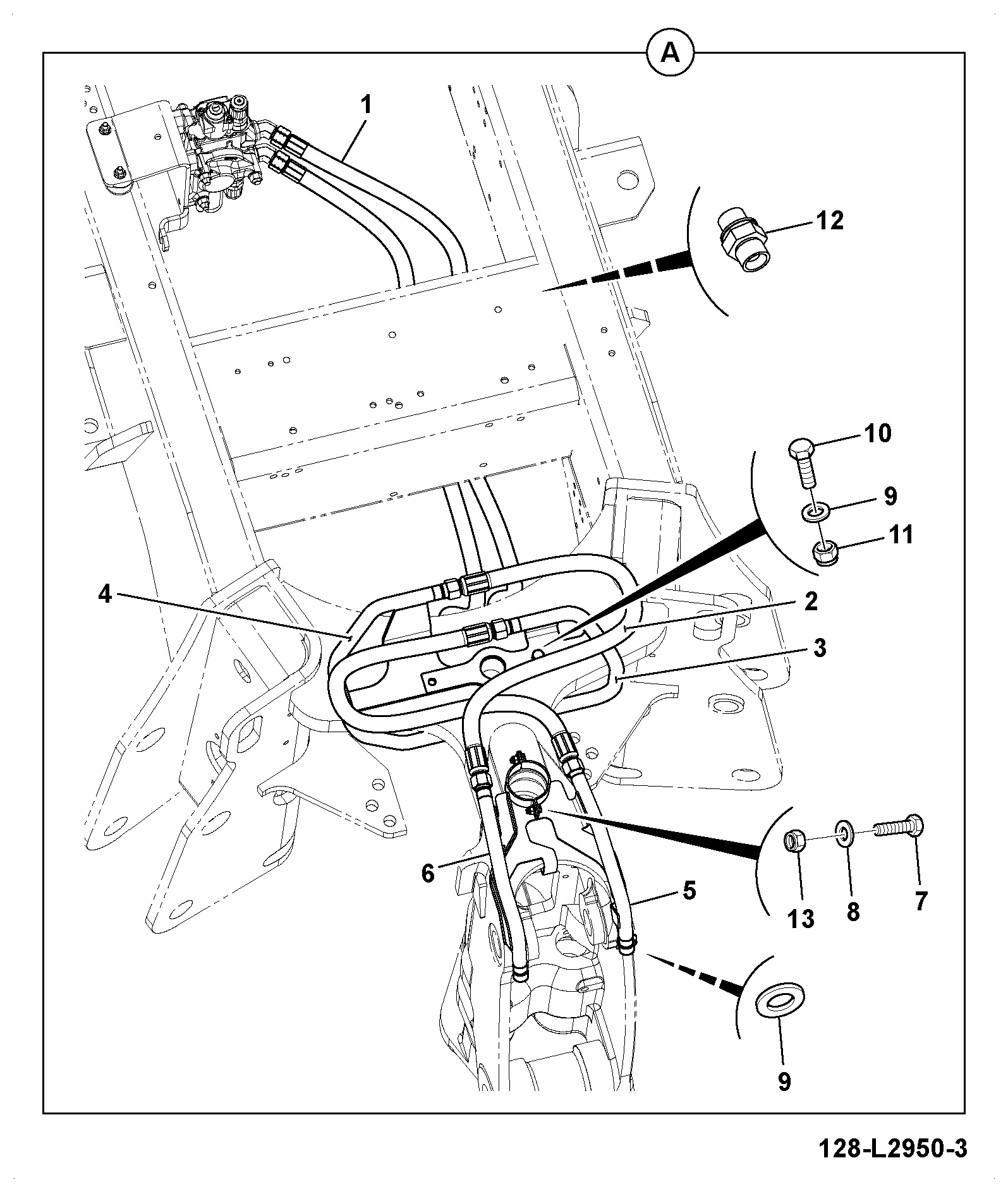 Шланг 33AP/AA148 JCB