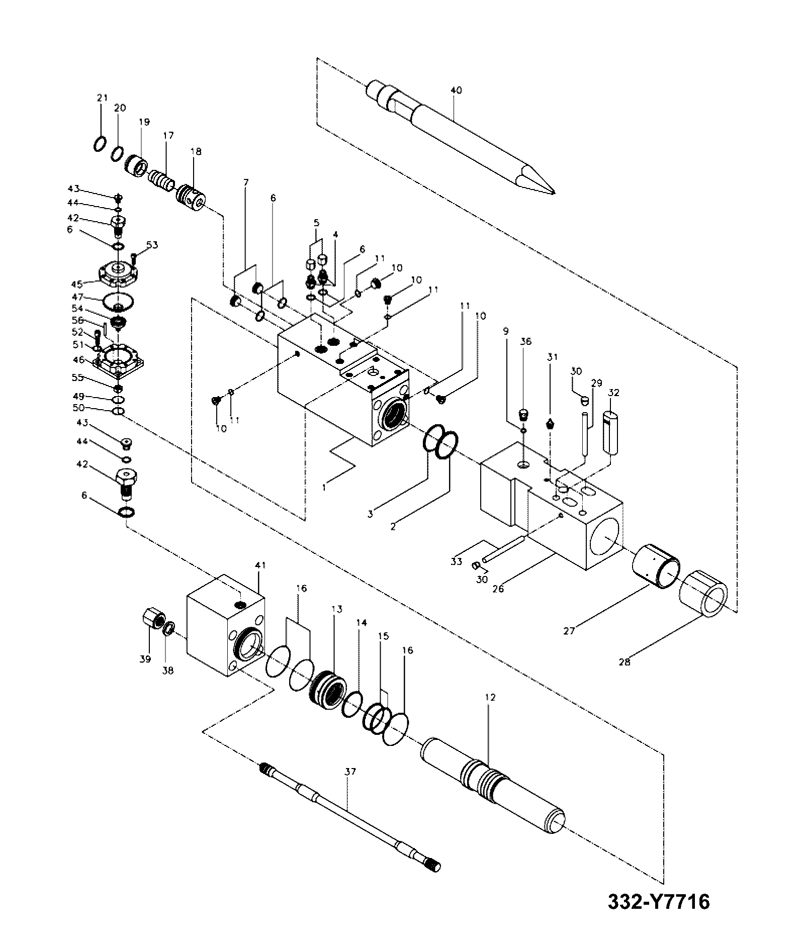 Клапан 332/C8080 JCB
