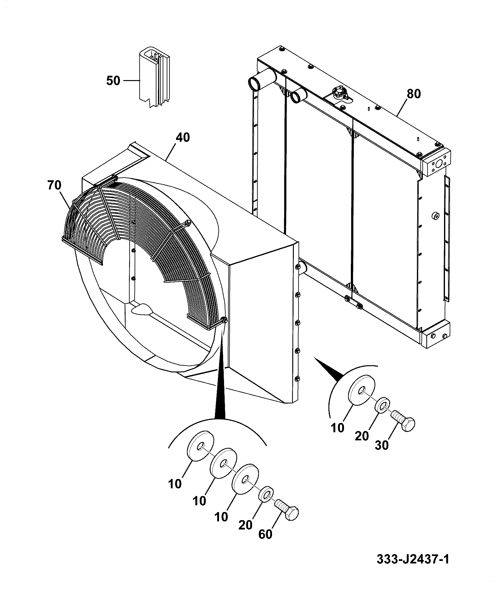 Охлаждение 332/K3858 JCB