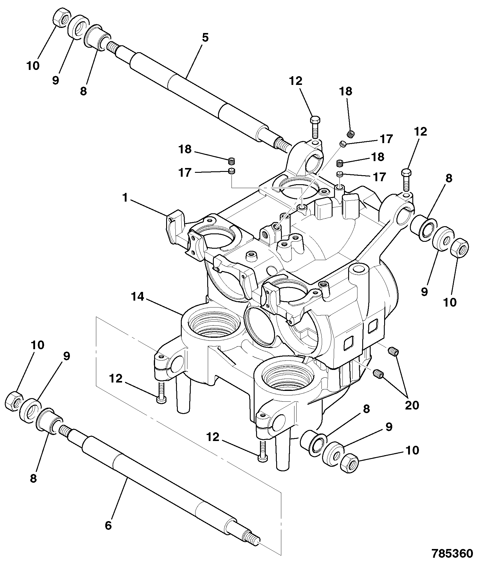 Втулка 05/204236 JCB