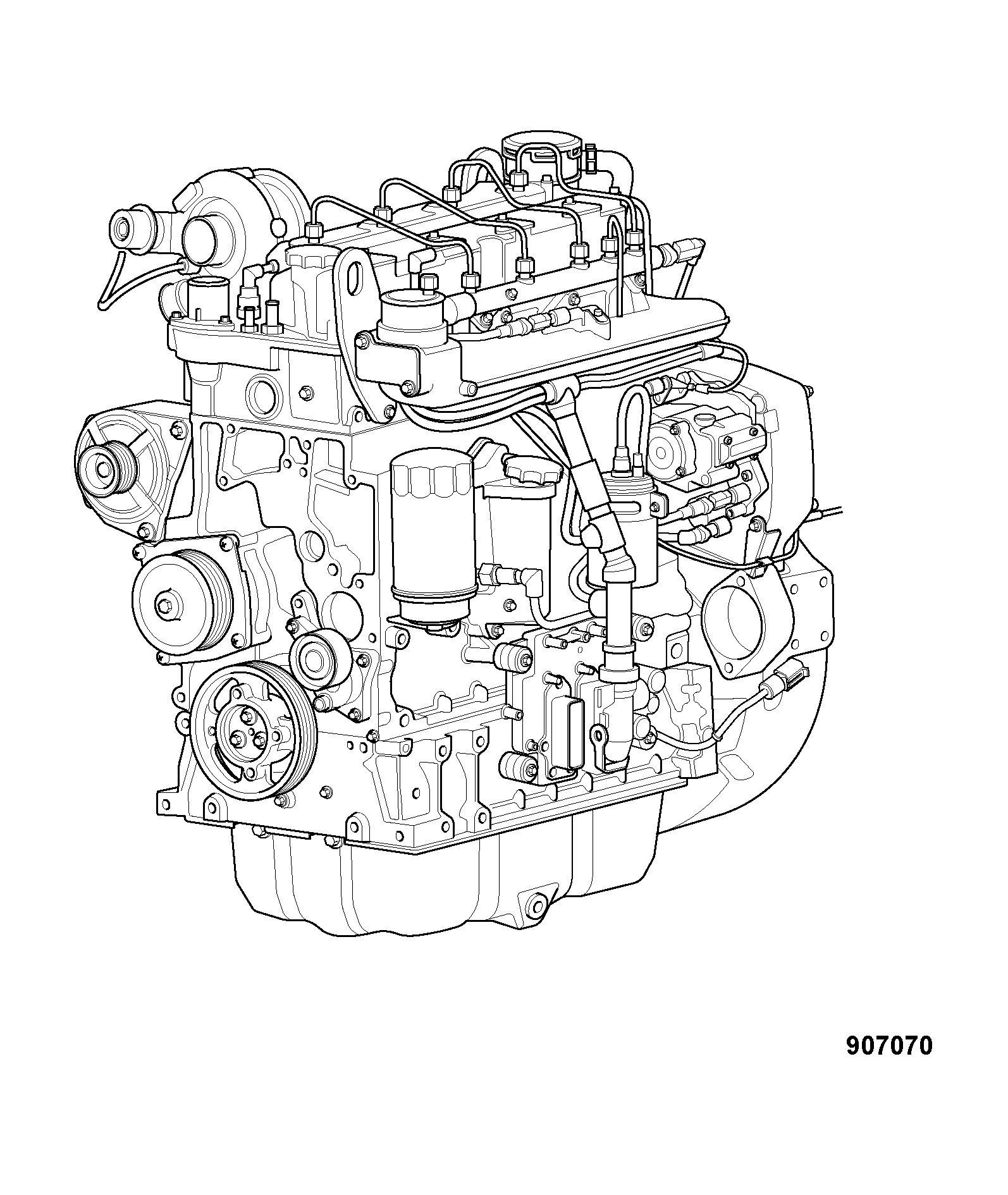 двигатель 320/40308 JCB