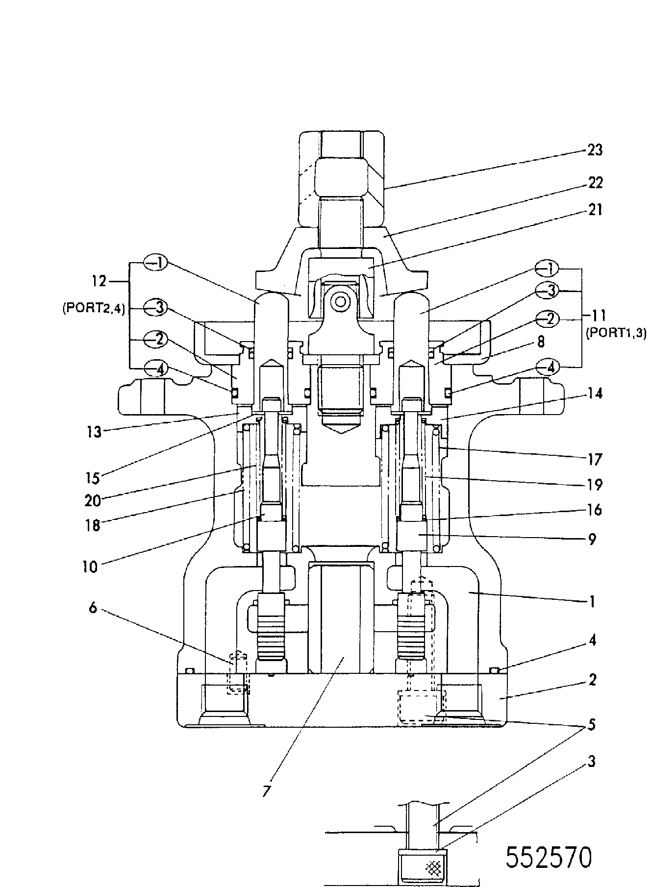 Шток LNC0167 JCB