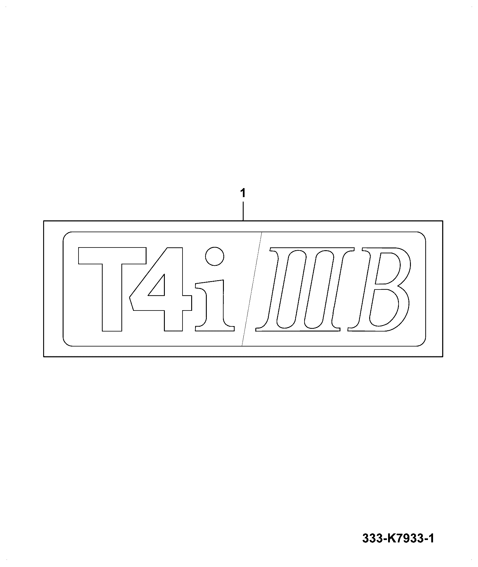 Наклейка 333/K7933 JCB