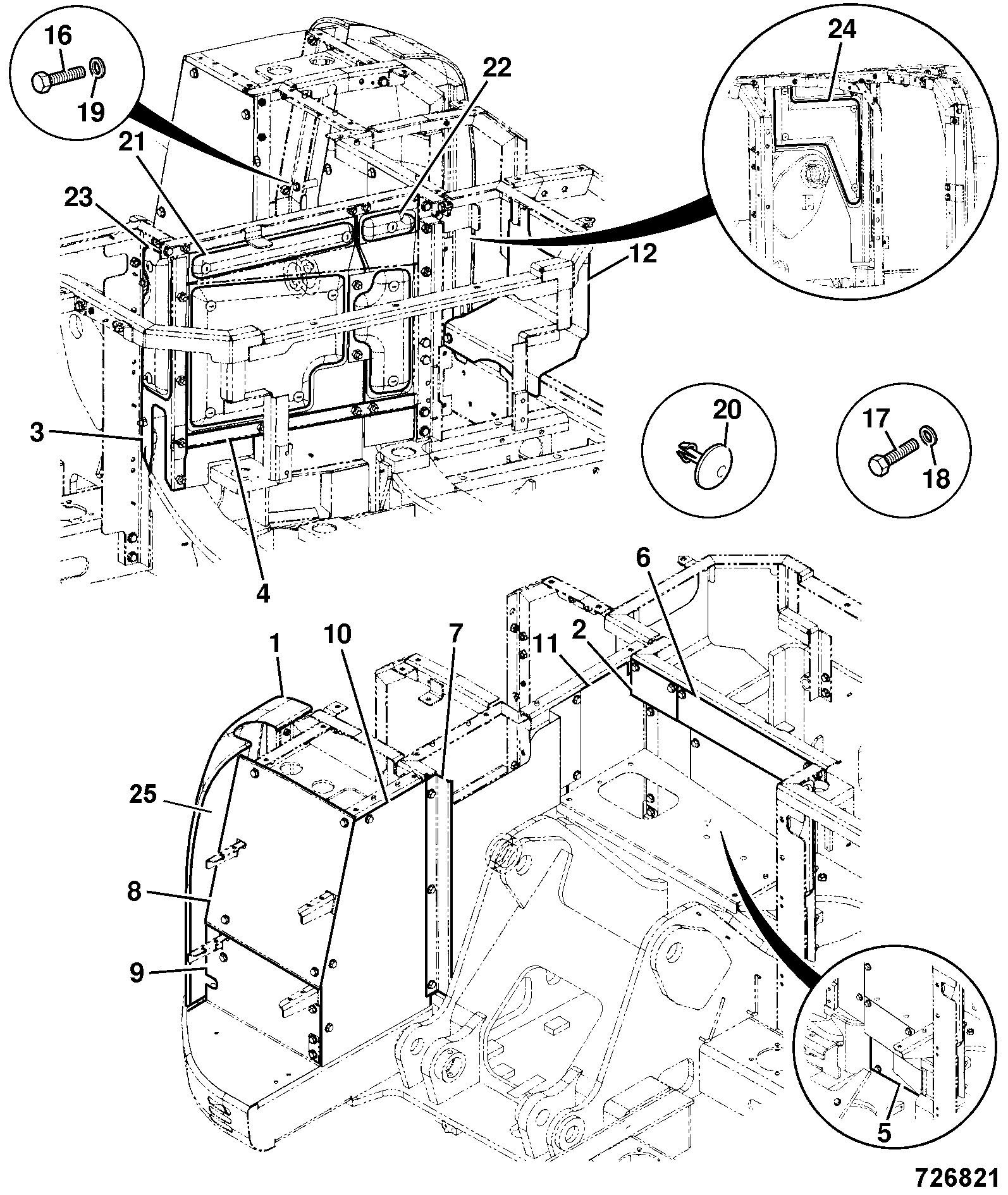 панель 331/47010 JCB