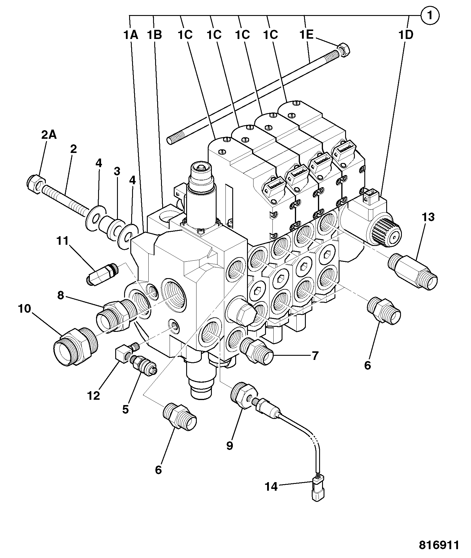 Клапан 25/222927 JCB